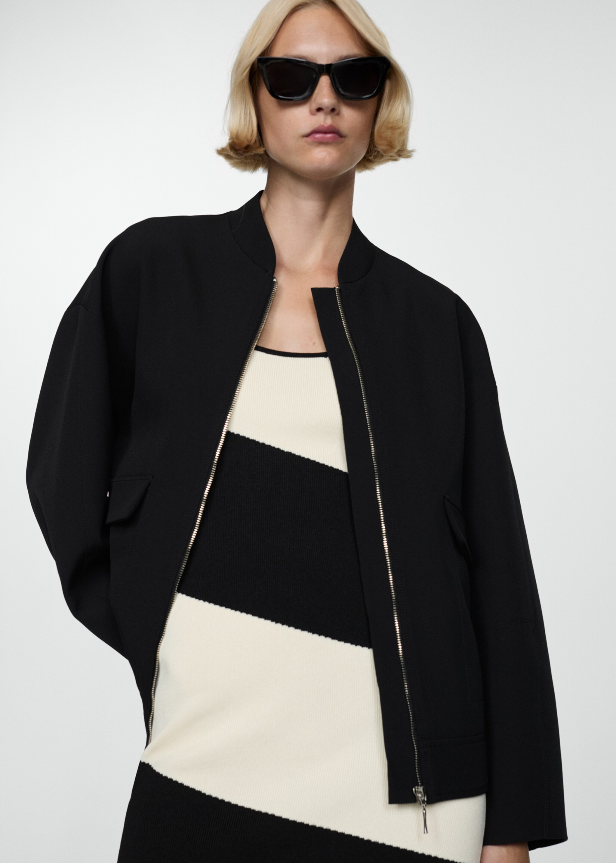 Oversized bomber jacket - Medium plane