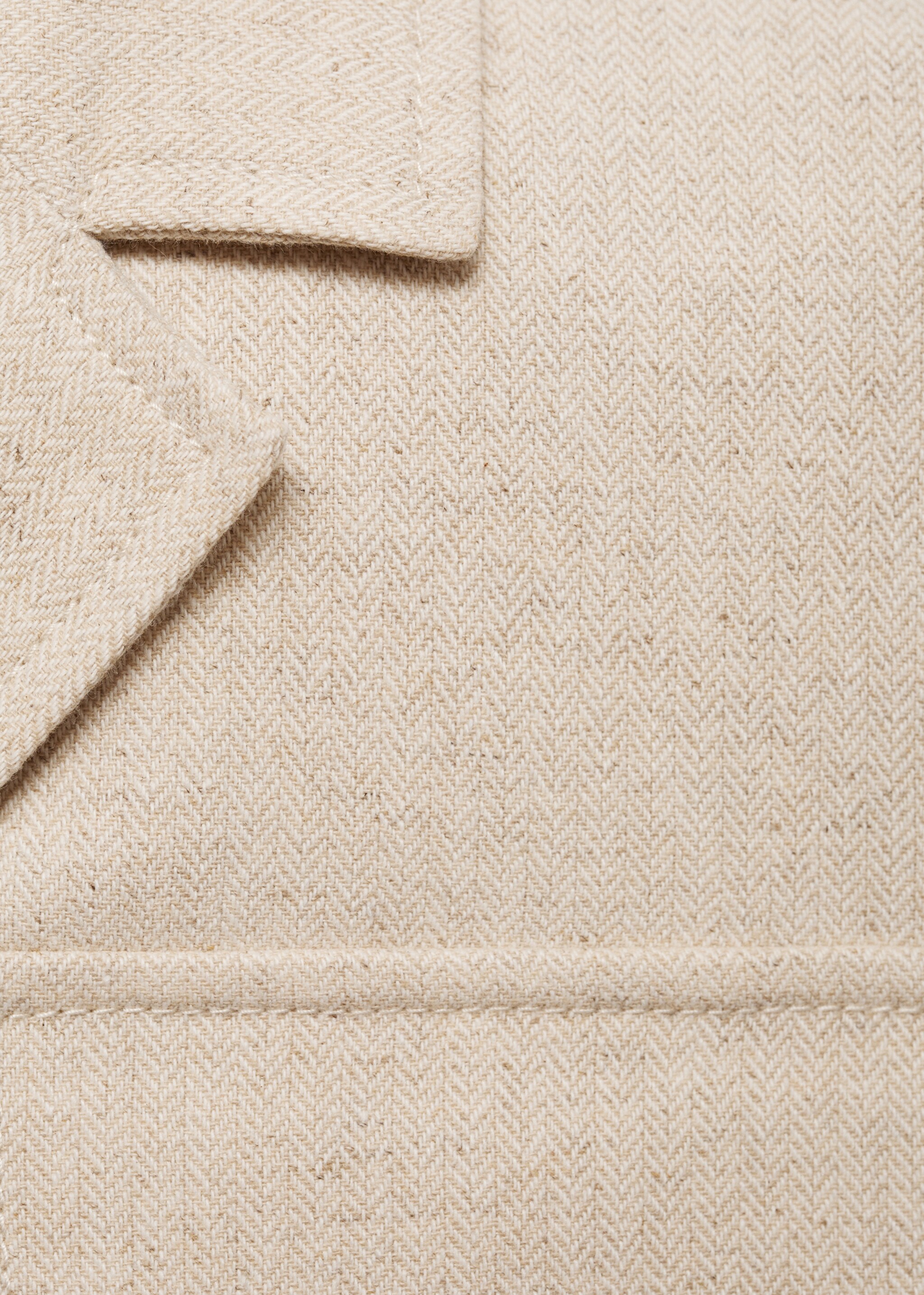 Linen-cotton tailored jacket with pockets - Details of the article 8