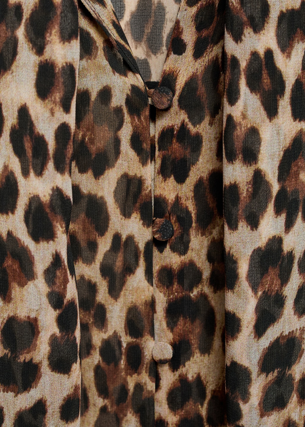 Leopard print blouse with collar and bow Women MANGO Vietnam