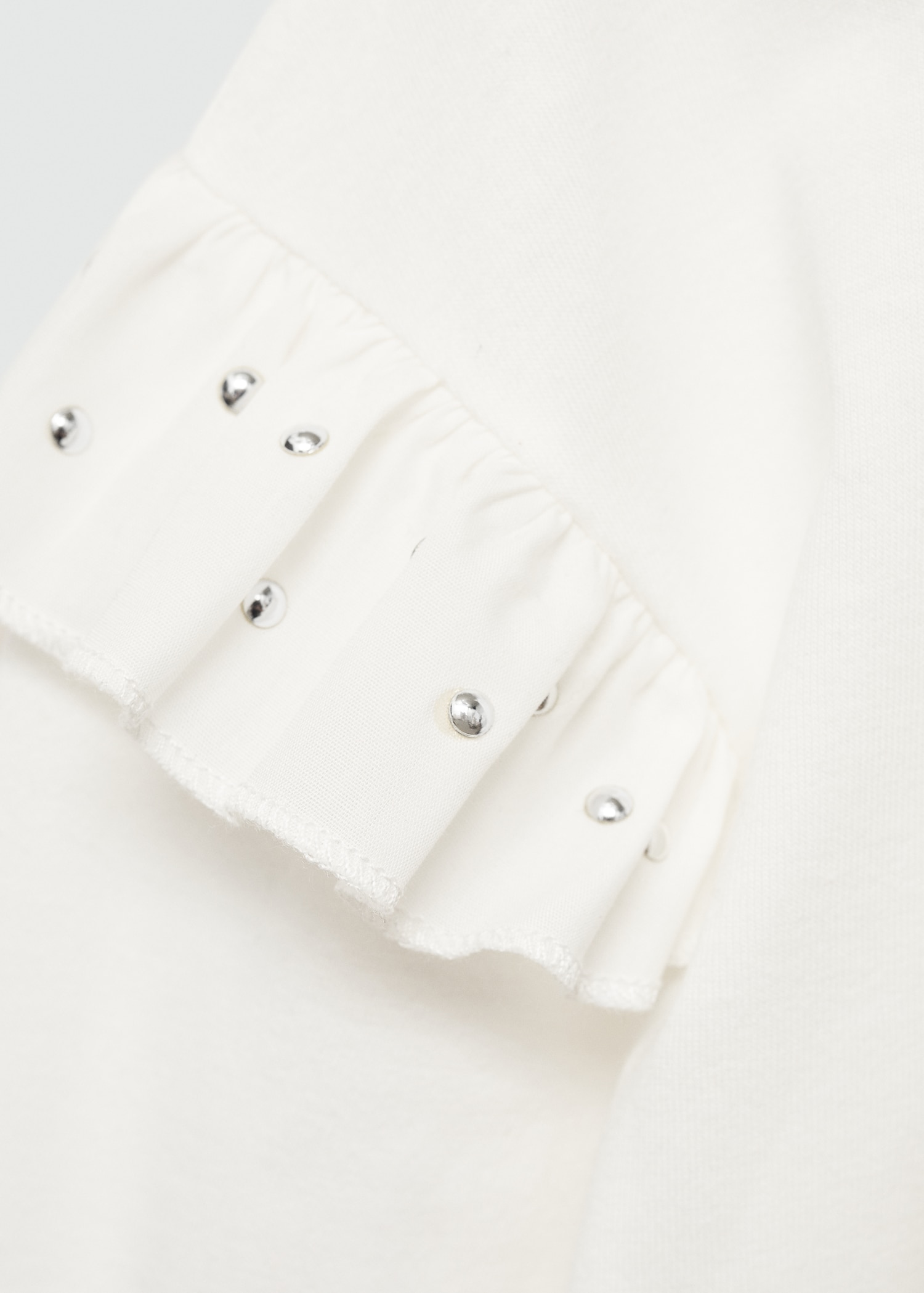 T-shirt with studded ruffles - Details of the article 8