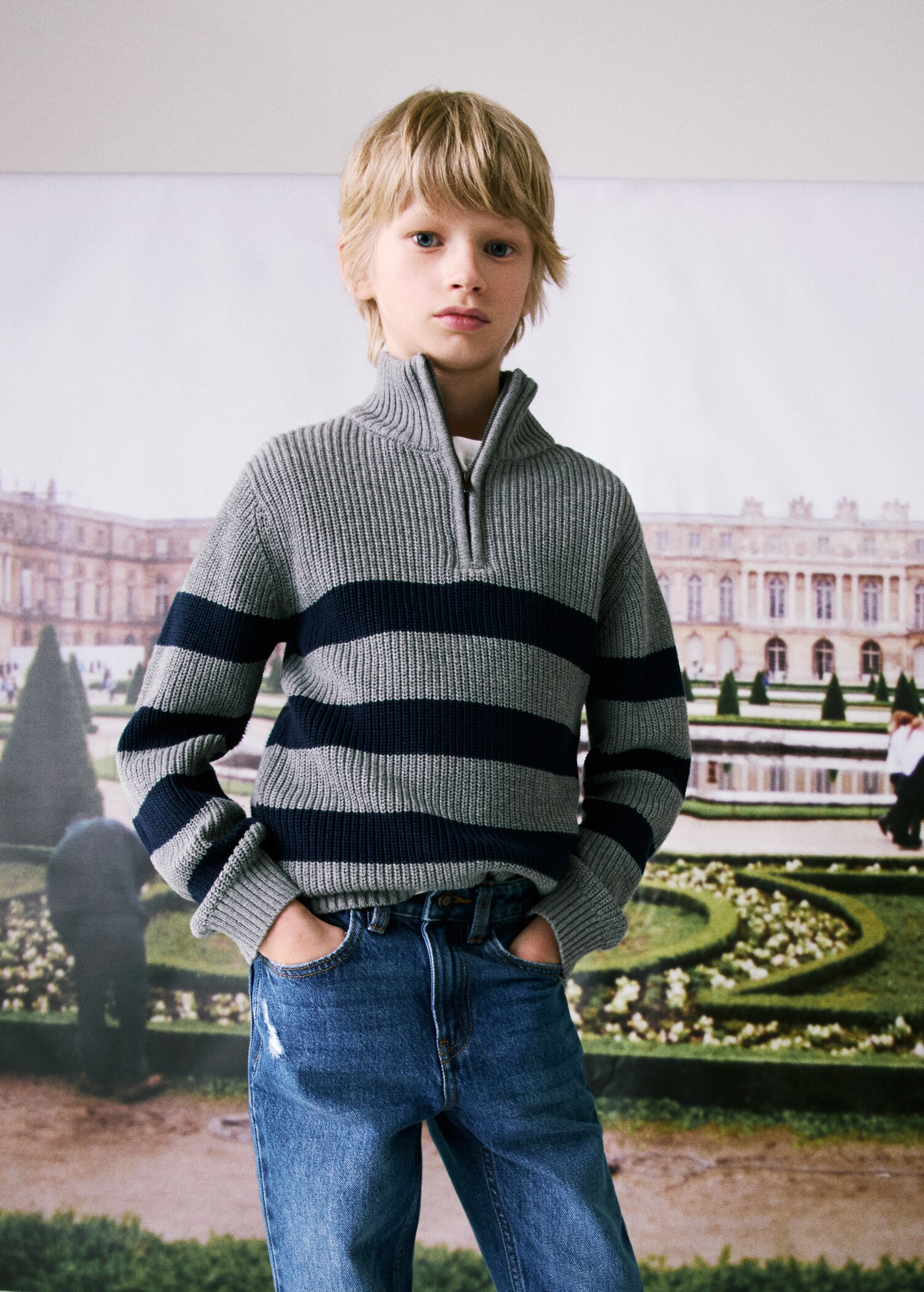 Zip neck jumper - Details of the article 5