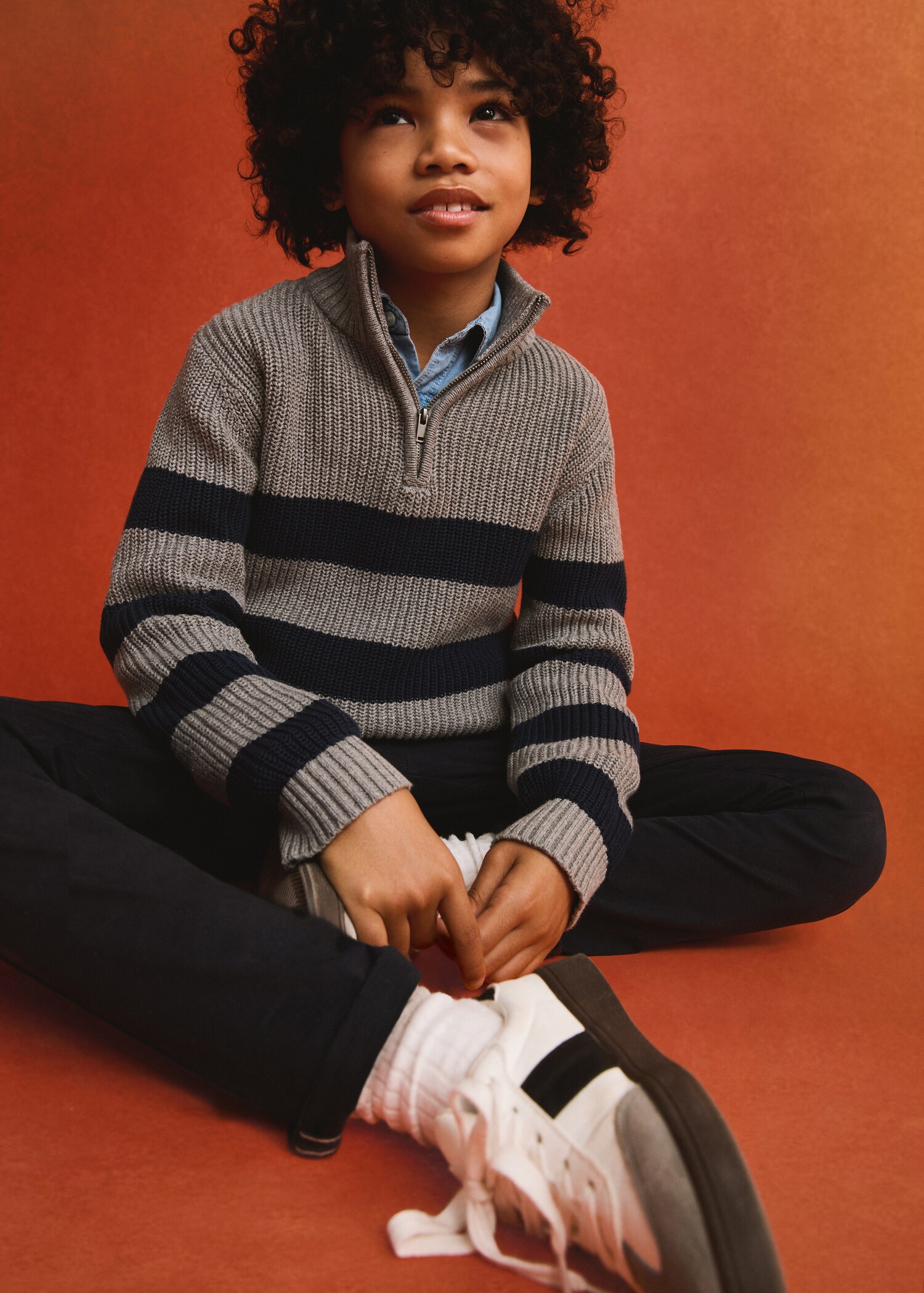 Zip neck jumper - Details of the article 7