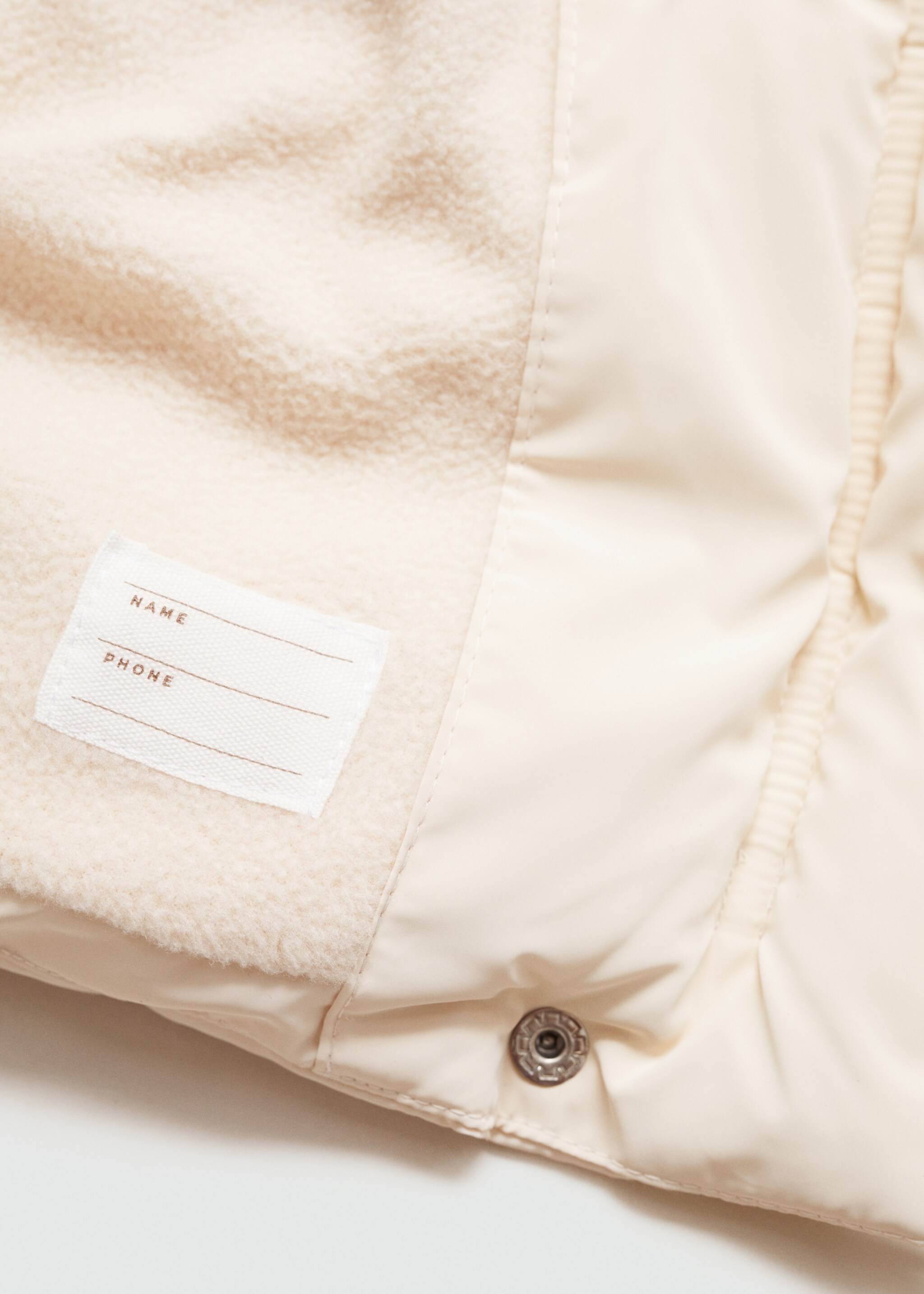 Padded anorak with shearling lining - Details of the article 0