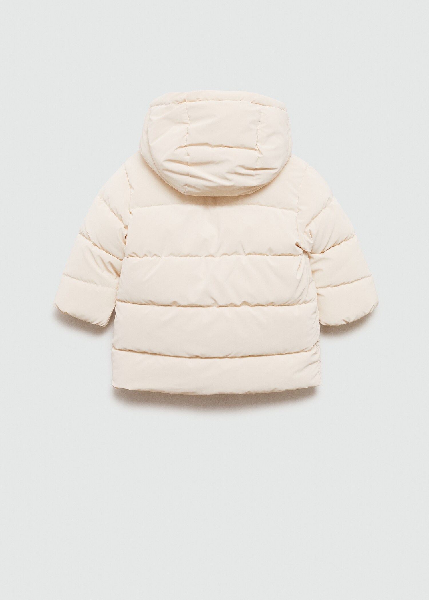 Padded anorak with shearling lining - Reverse of the article