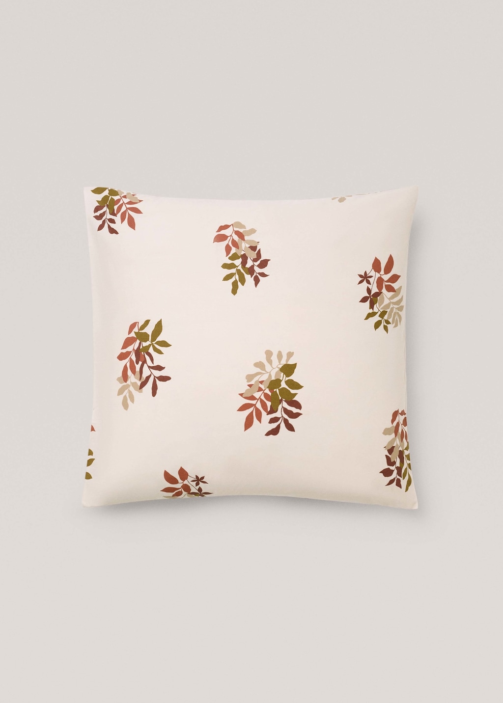 100 cotton floral print pillowcase 60x60cm Home MANGO United Kingdom