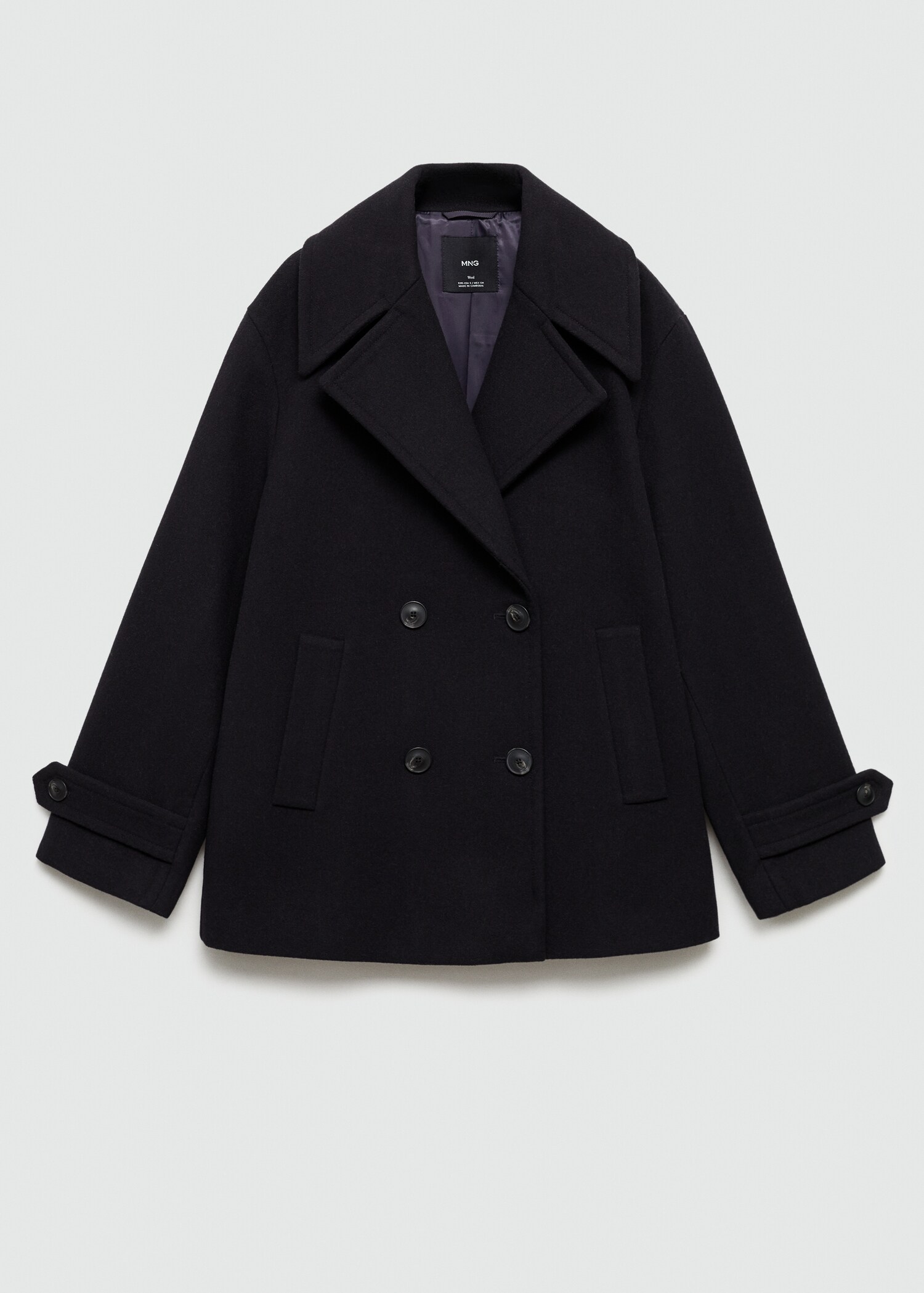 Double-breasted wool coat - Article without model