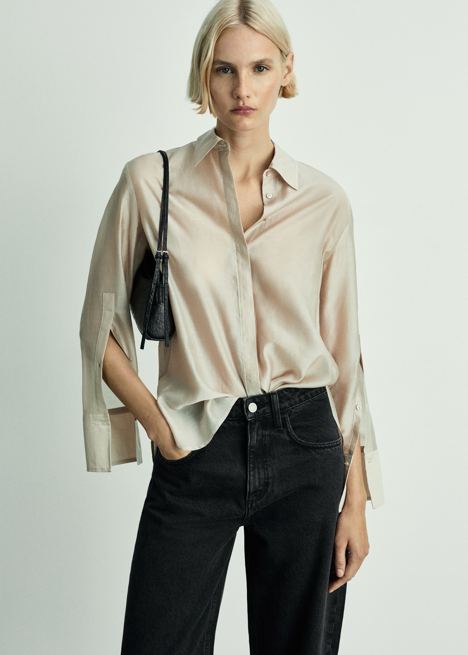 High-rise balloon jeans - Details of the article 1