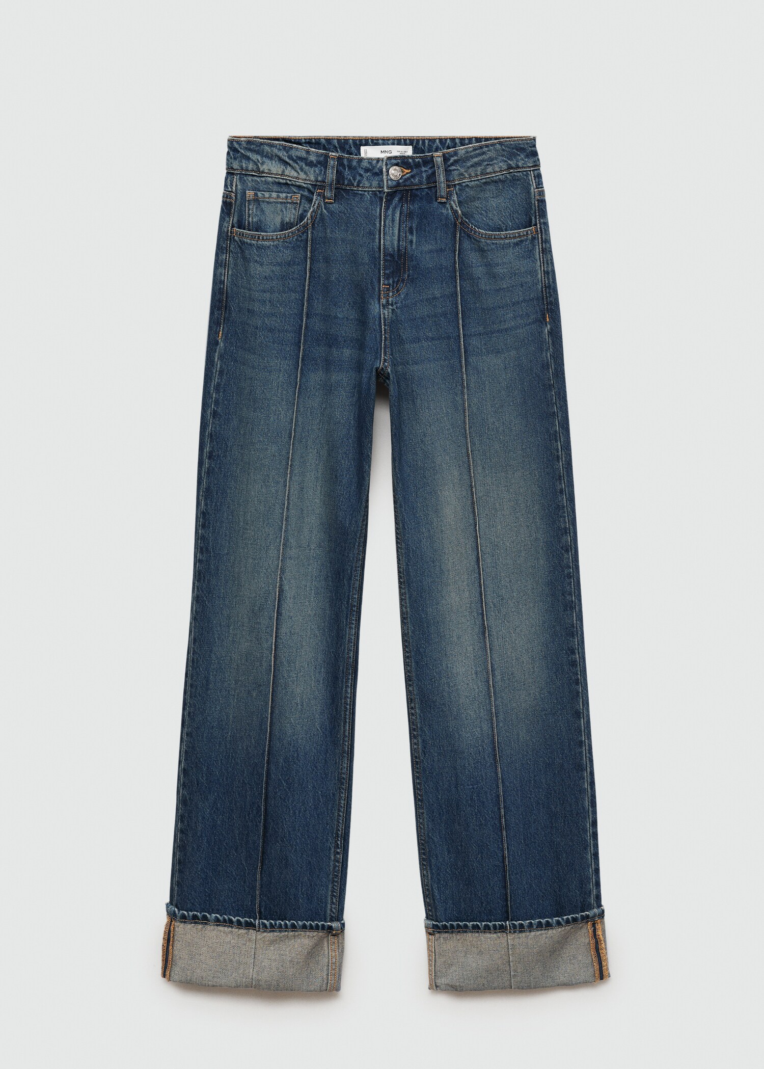 High waist straight jeans - Article without model