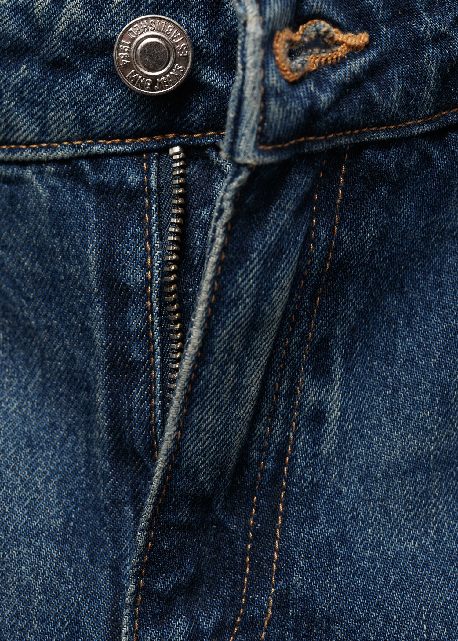 High waist straight jeans - Details of the article 8