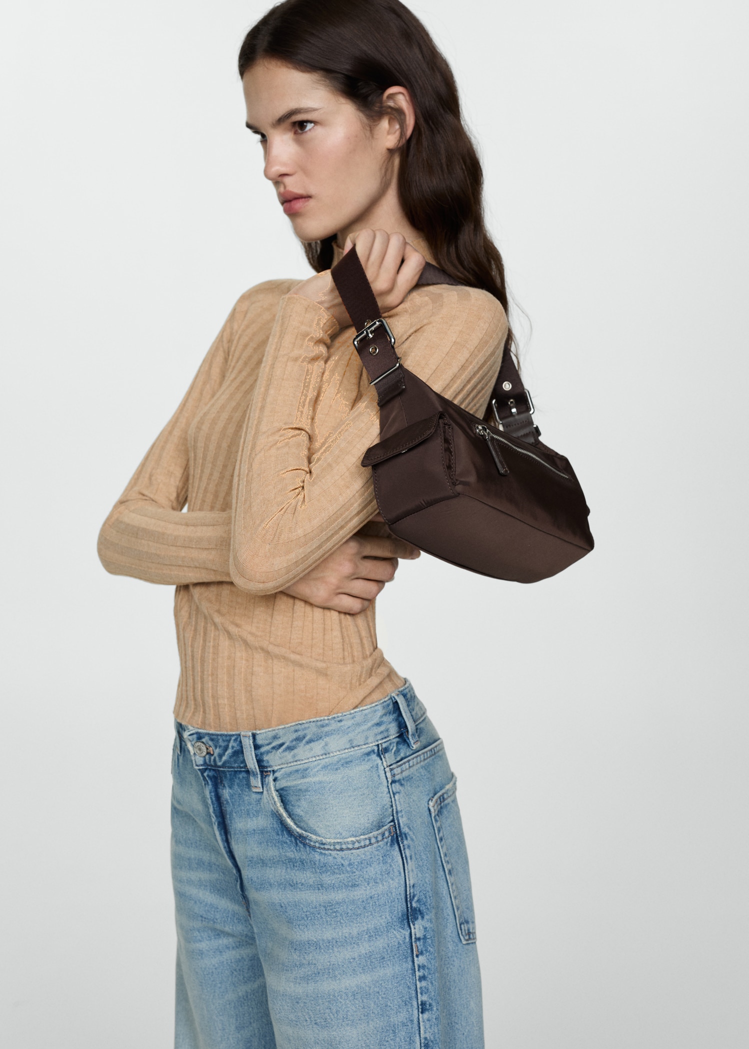 Jersey canalé cuello perkins - Plano medio