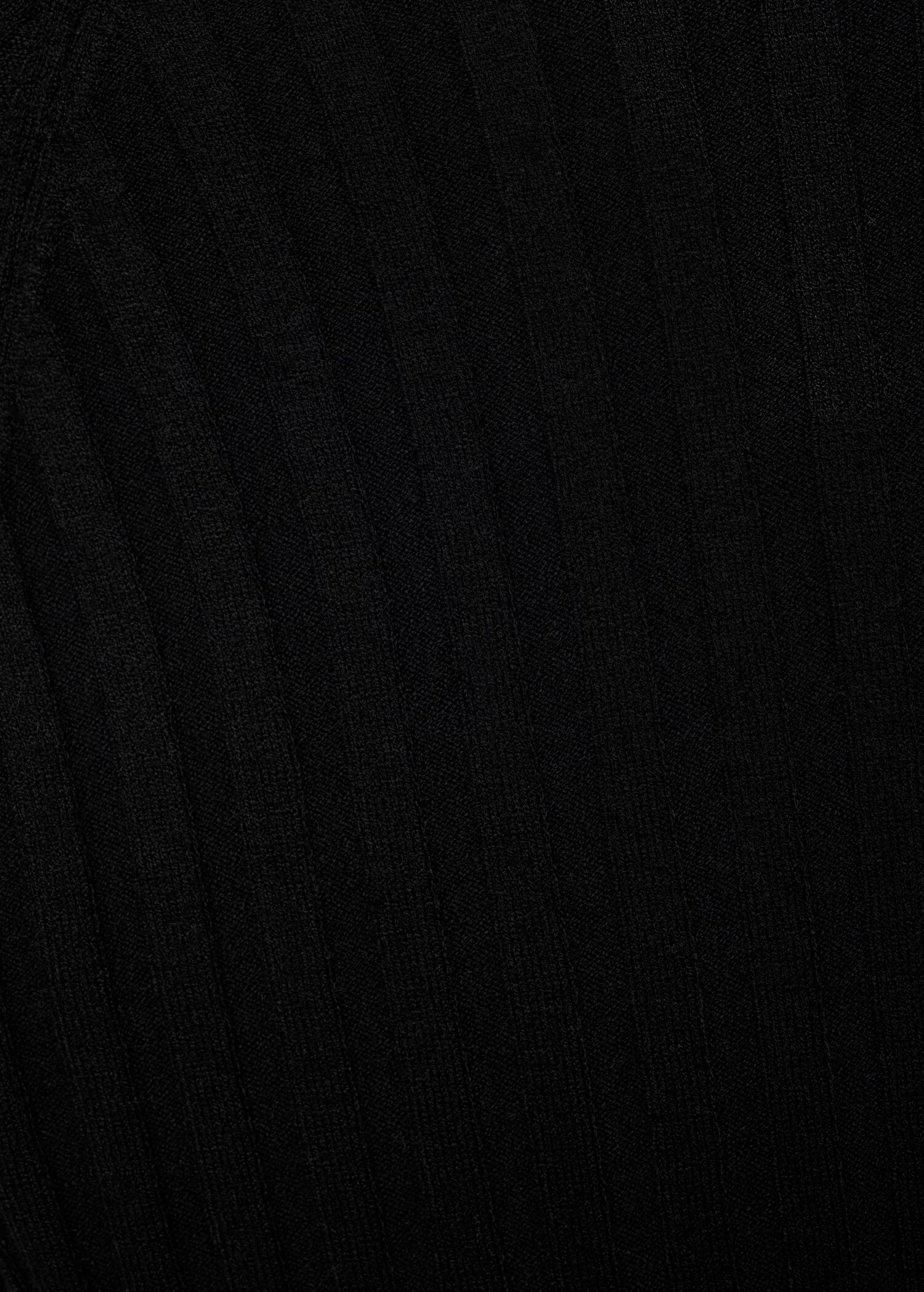 Ribbed sweater with perkins neck - Details of the article 0