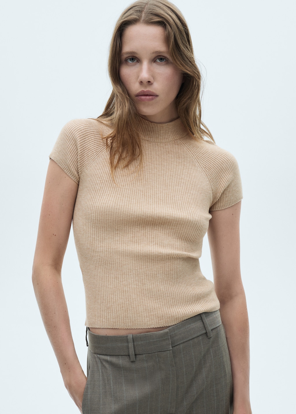 High collar t shirt sales
