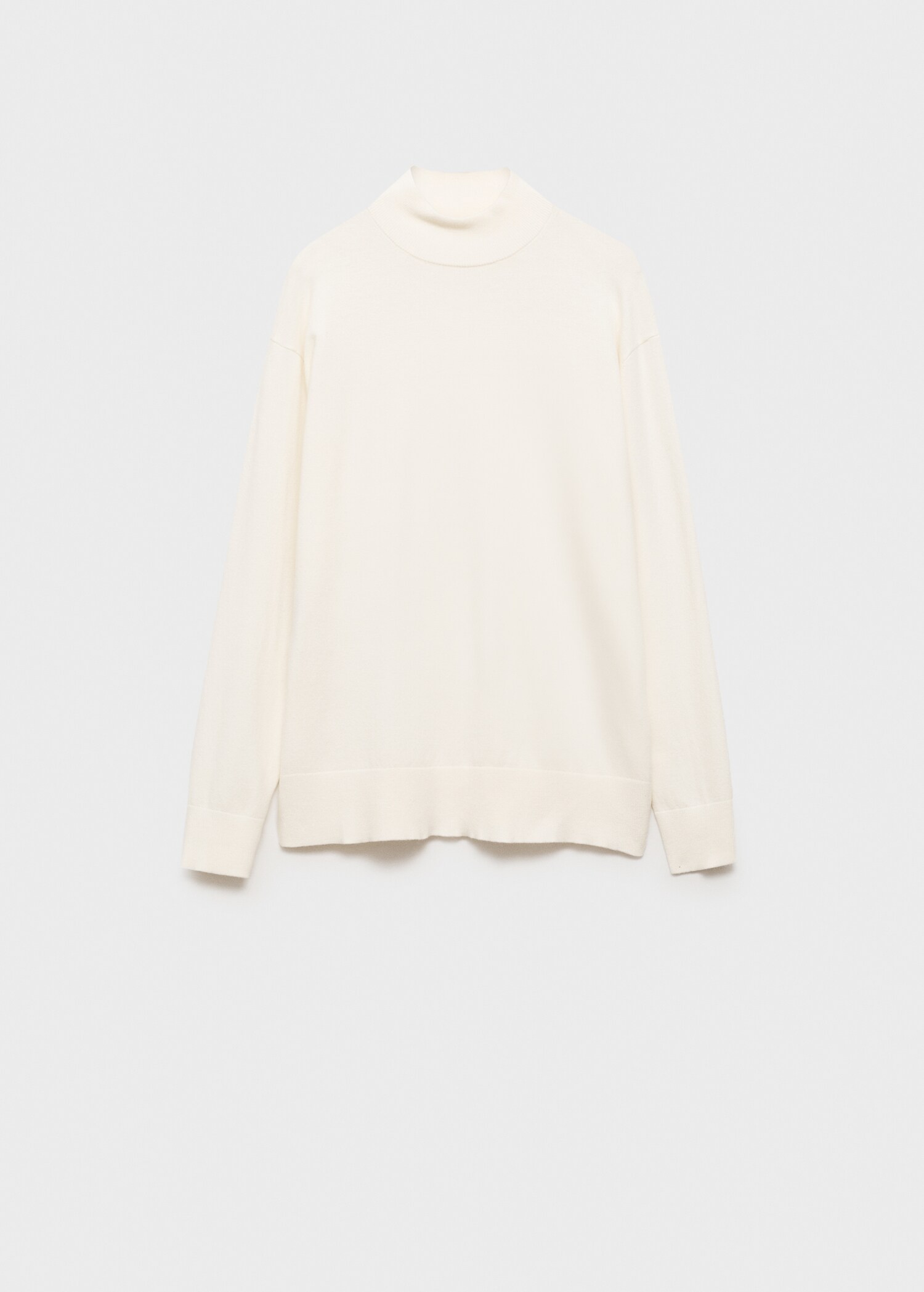 Knitted sweater with perkins neck - Article without model