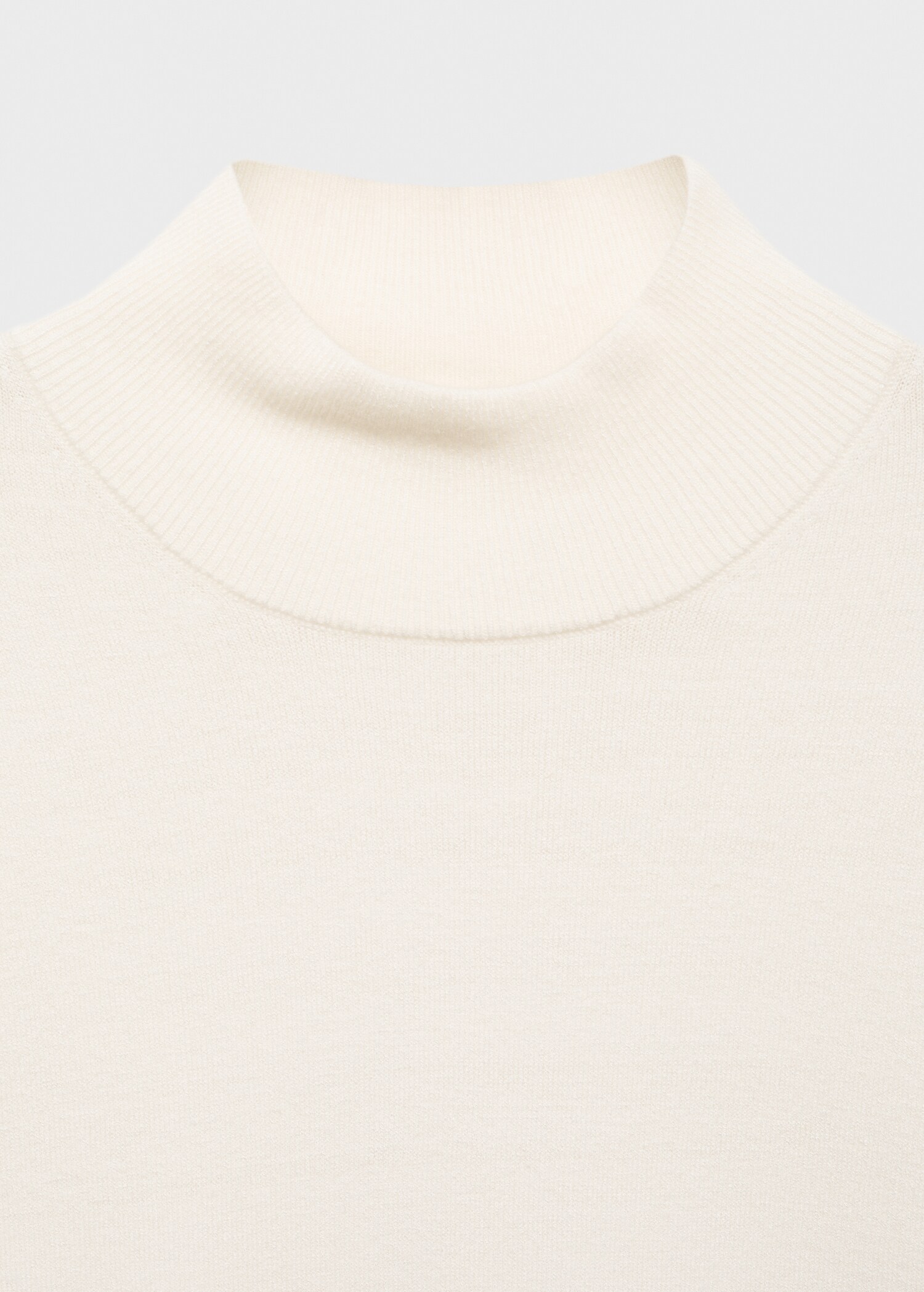 Knitted sweater with perkins neck - Details of the article 8