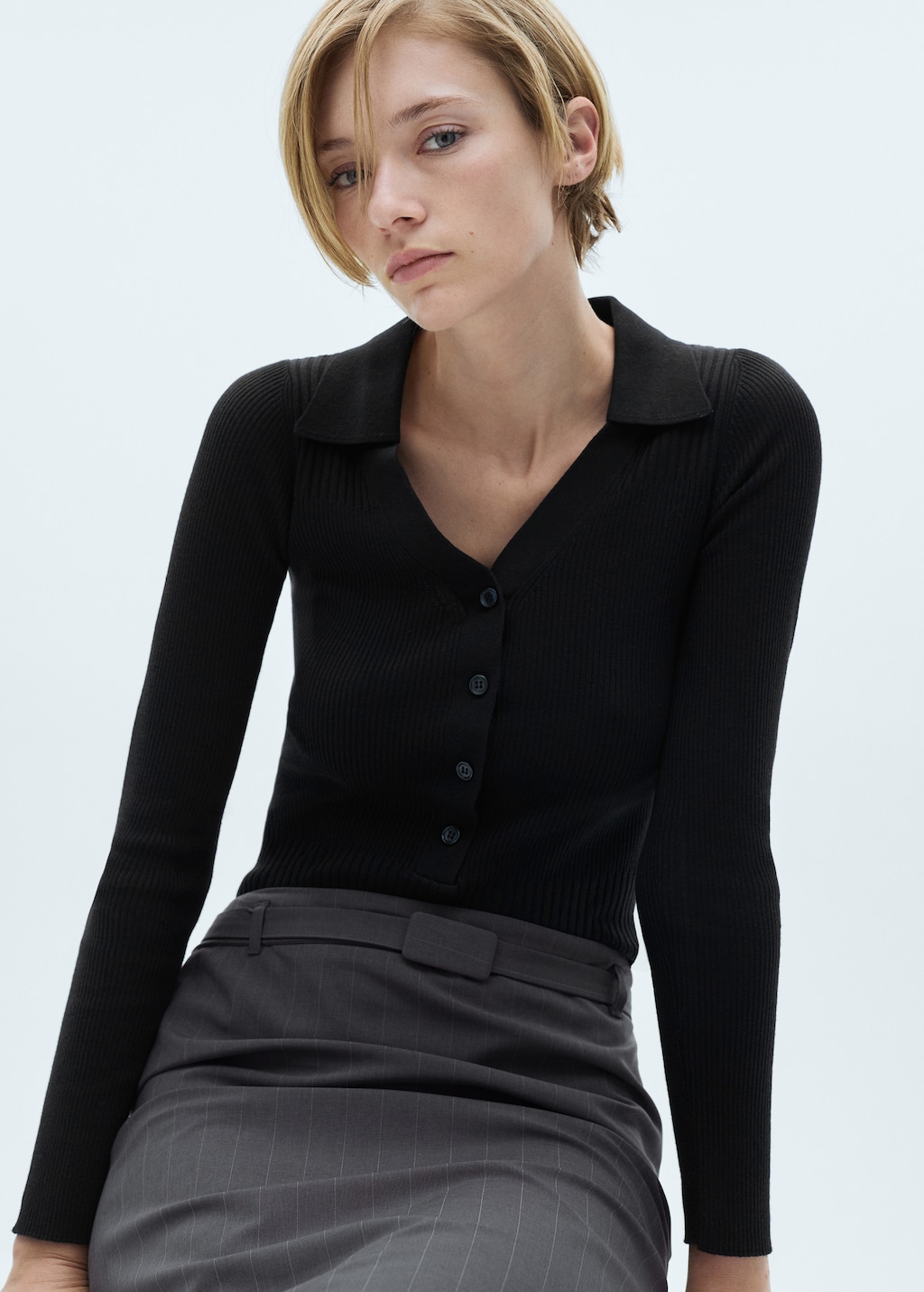 Mango ribbed sweater best sale