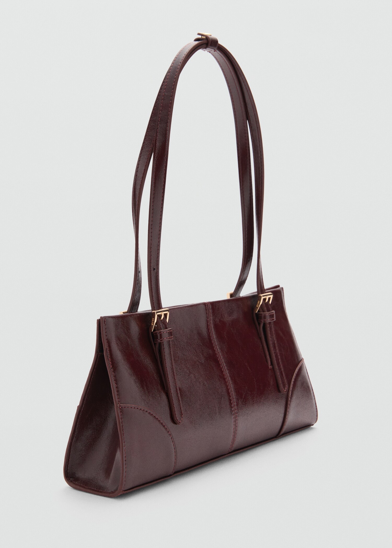 Shoulder bag with buckles - Medium plane