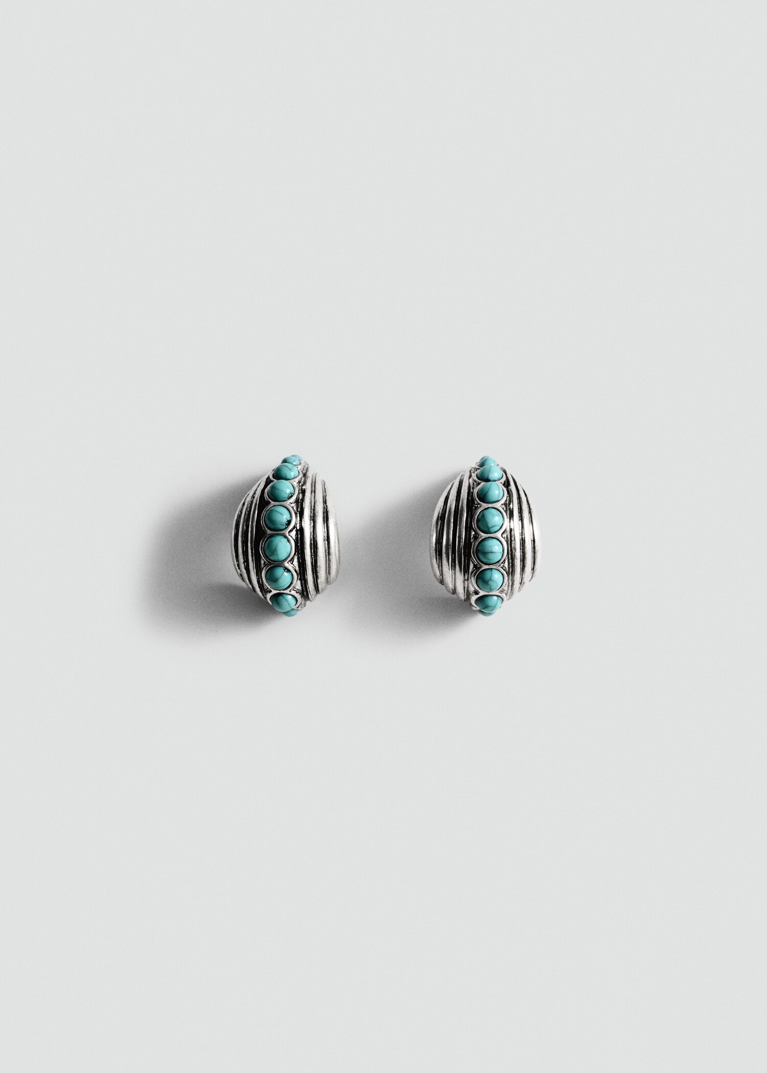 Hoope earrings with volume beads - Article without model