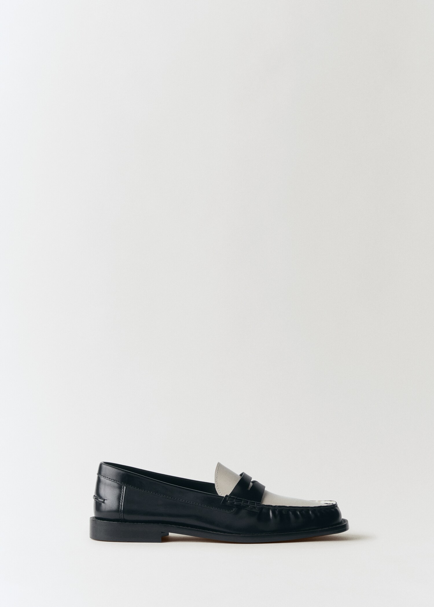 Mocassins cuir bicolores - Article sans modèle