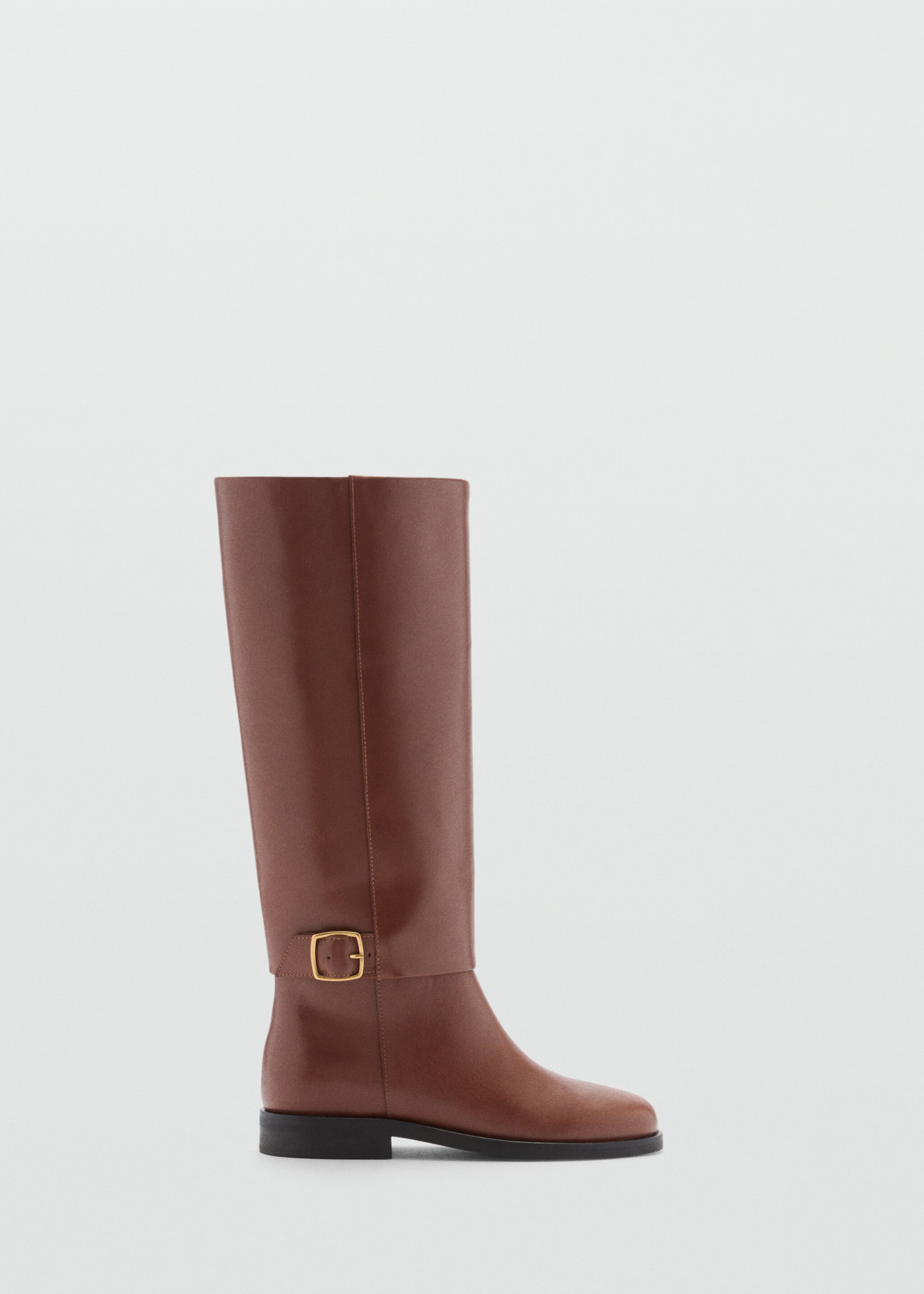 Leather boots with decorative buckle - Article without model