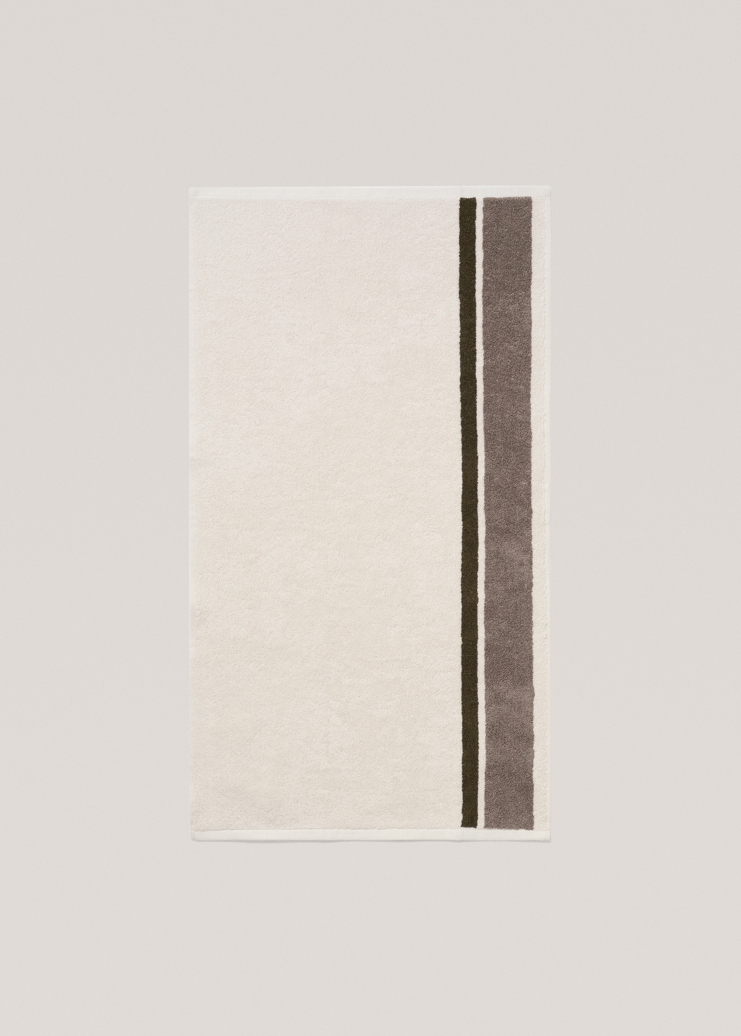 Striped 100% cotton hand towel 50X90cm - Details of the article 4