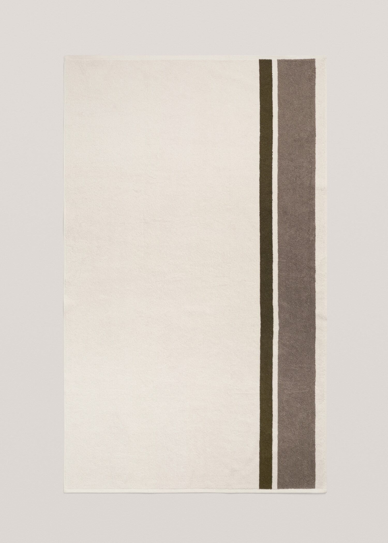 Striped 100% cotton bath towel 90x150cm - Details of the article 4
