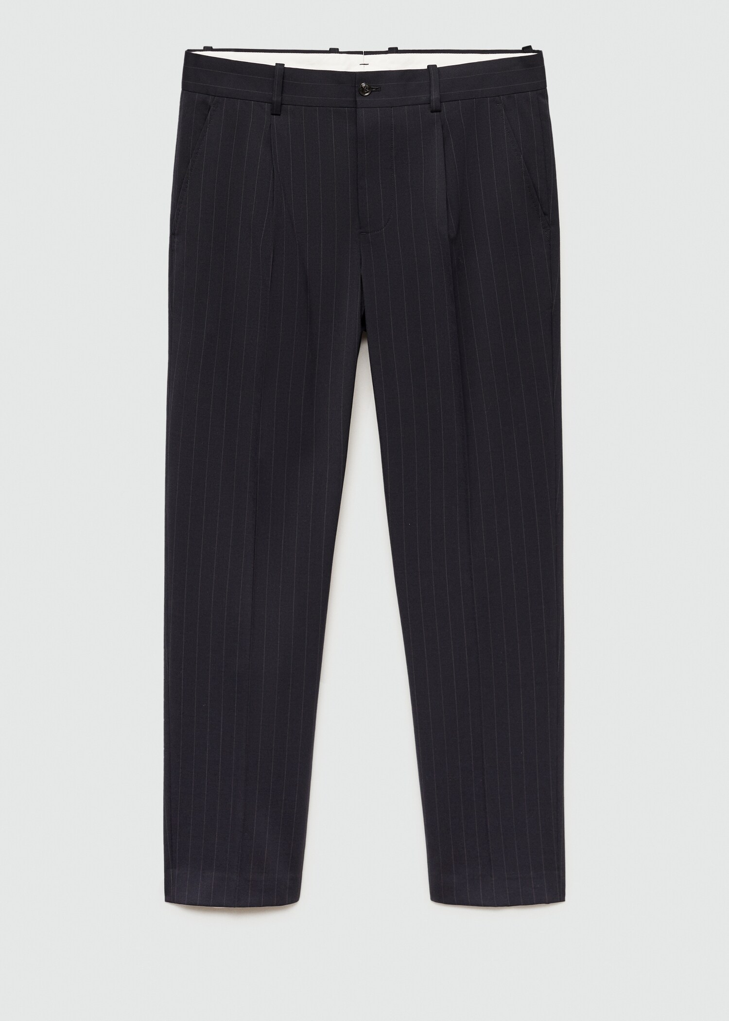 Pantalon costume laine slim-fit rayures - Article sans modèle