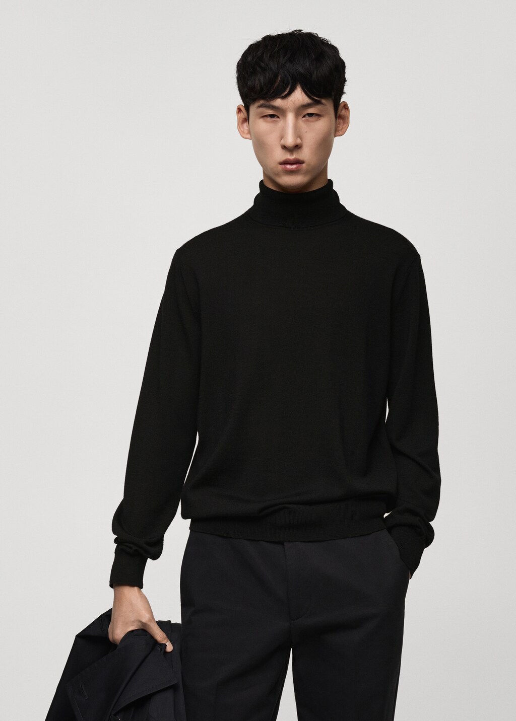 100 merino wool turtleneck sweater Man MANGO Malaysia(00)
