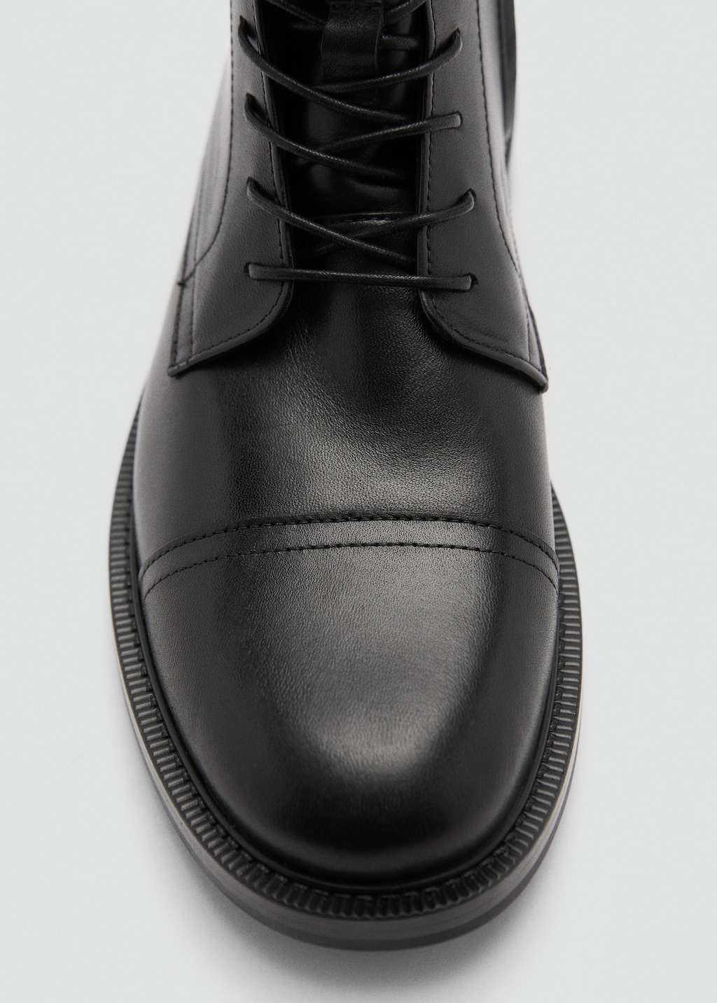 Bottines cuir lacets