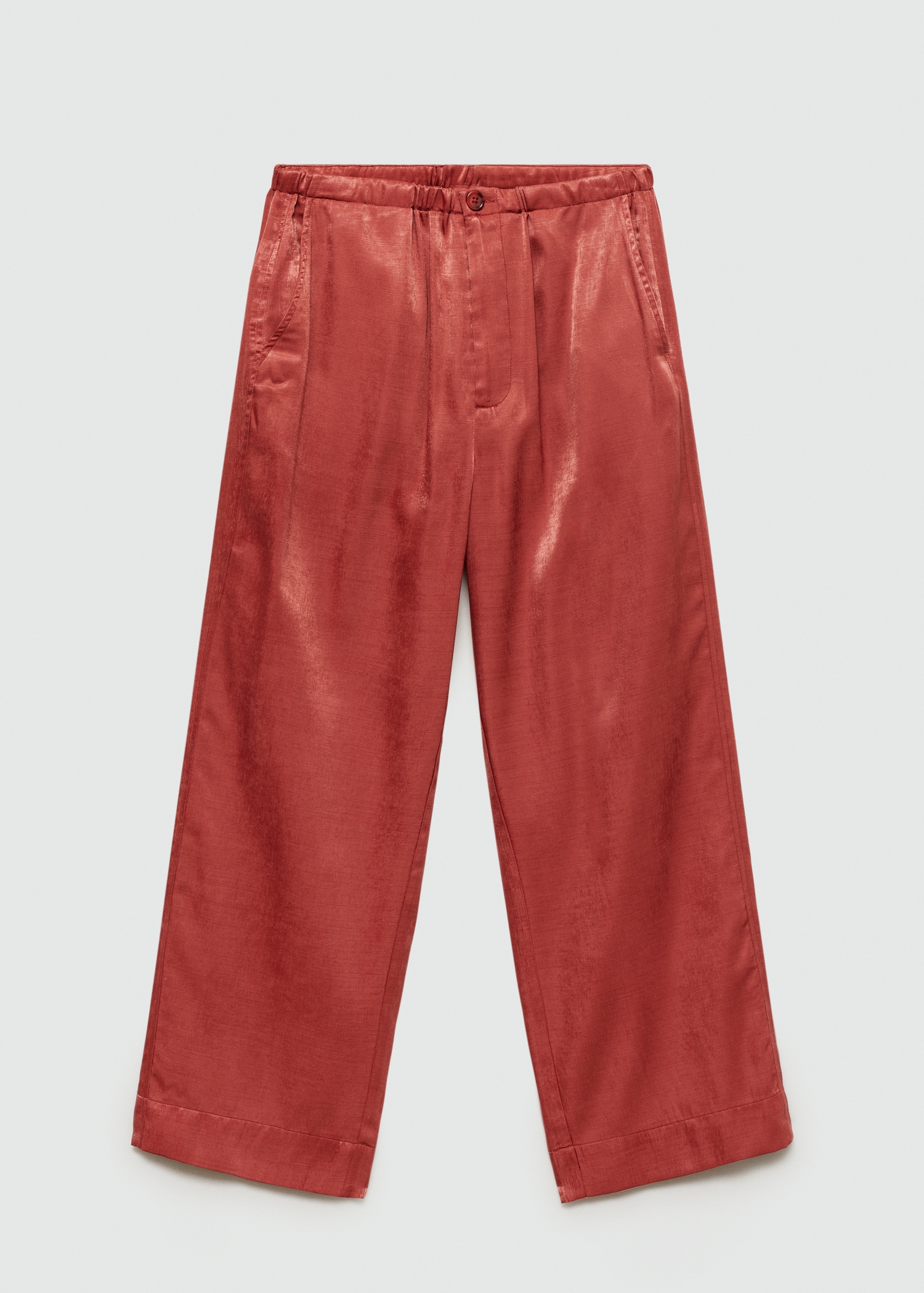 Pantalón crop satinado - Artículo sin modelo