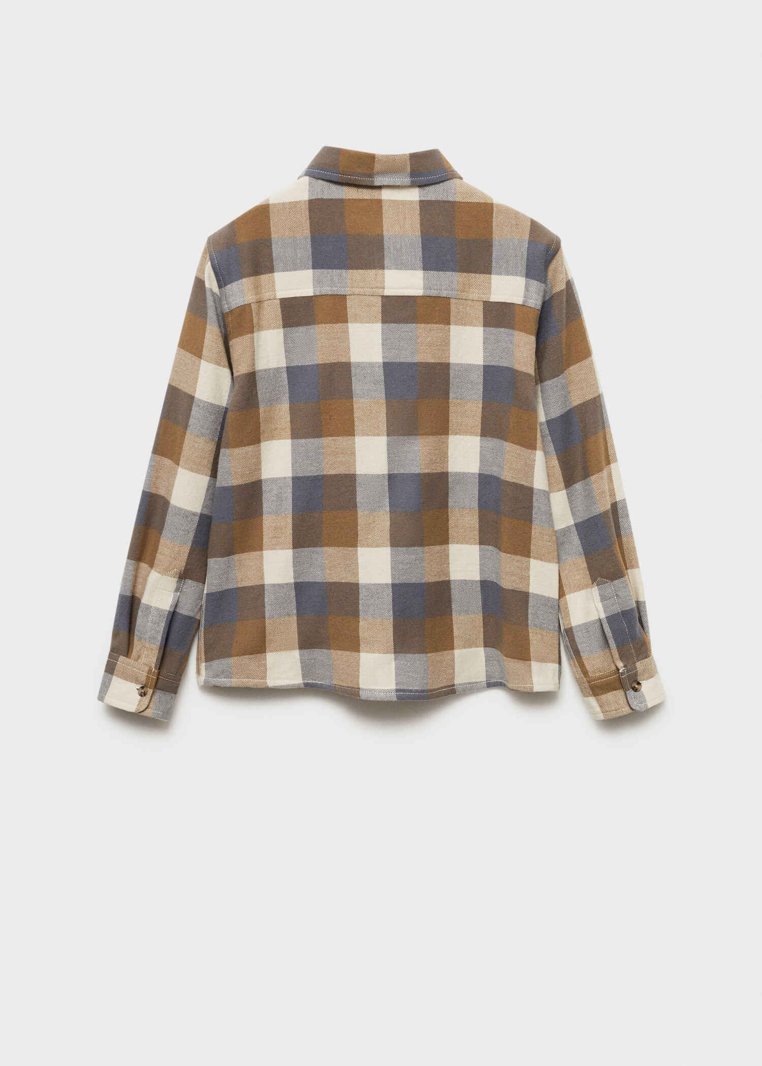Chemise à carreaux en coton - Verso de l’article