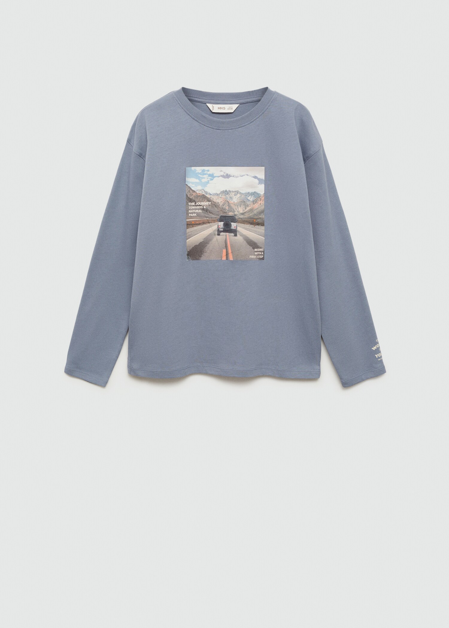 Printed cotton-blend T-shirt - Article without model