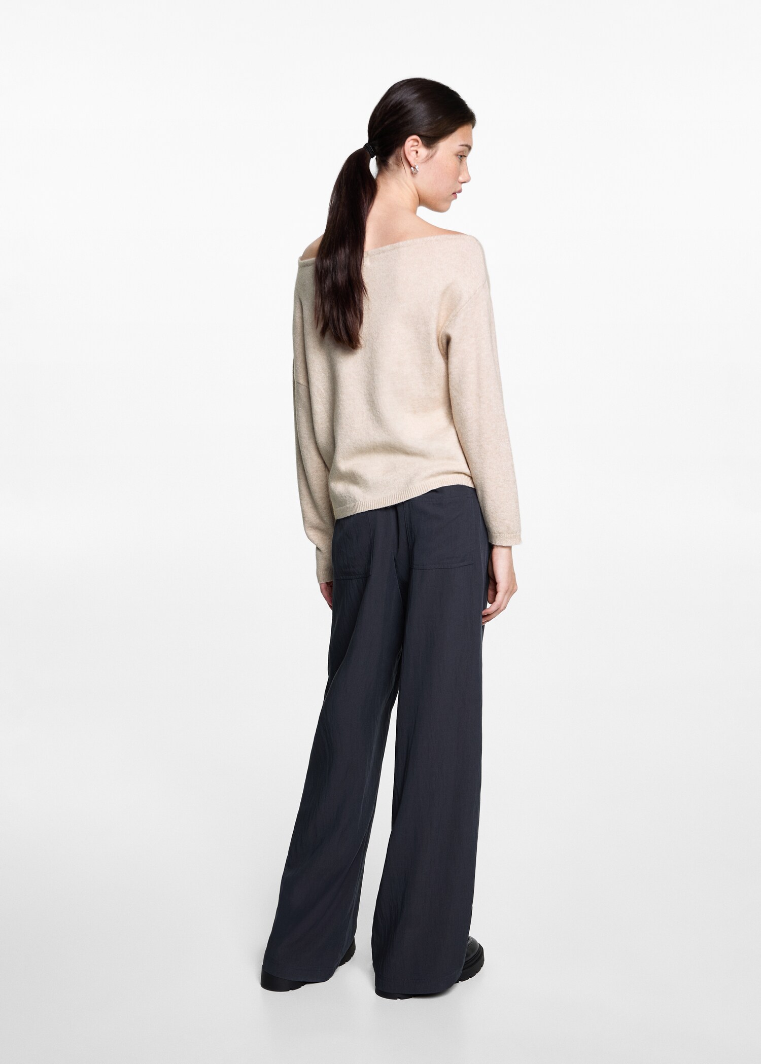 Pull maille col bateau - Verso de l’article
