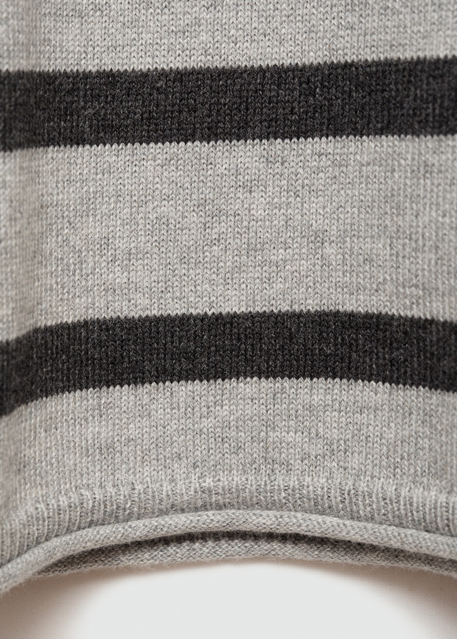 Pull-over côtelé à rayures - Détail de l'article 0