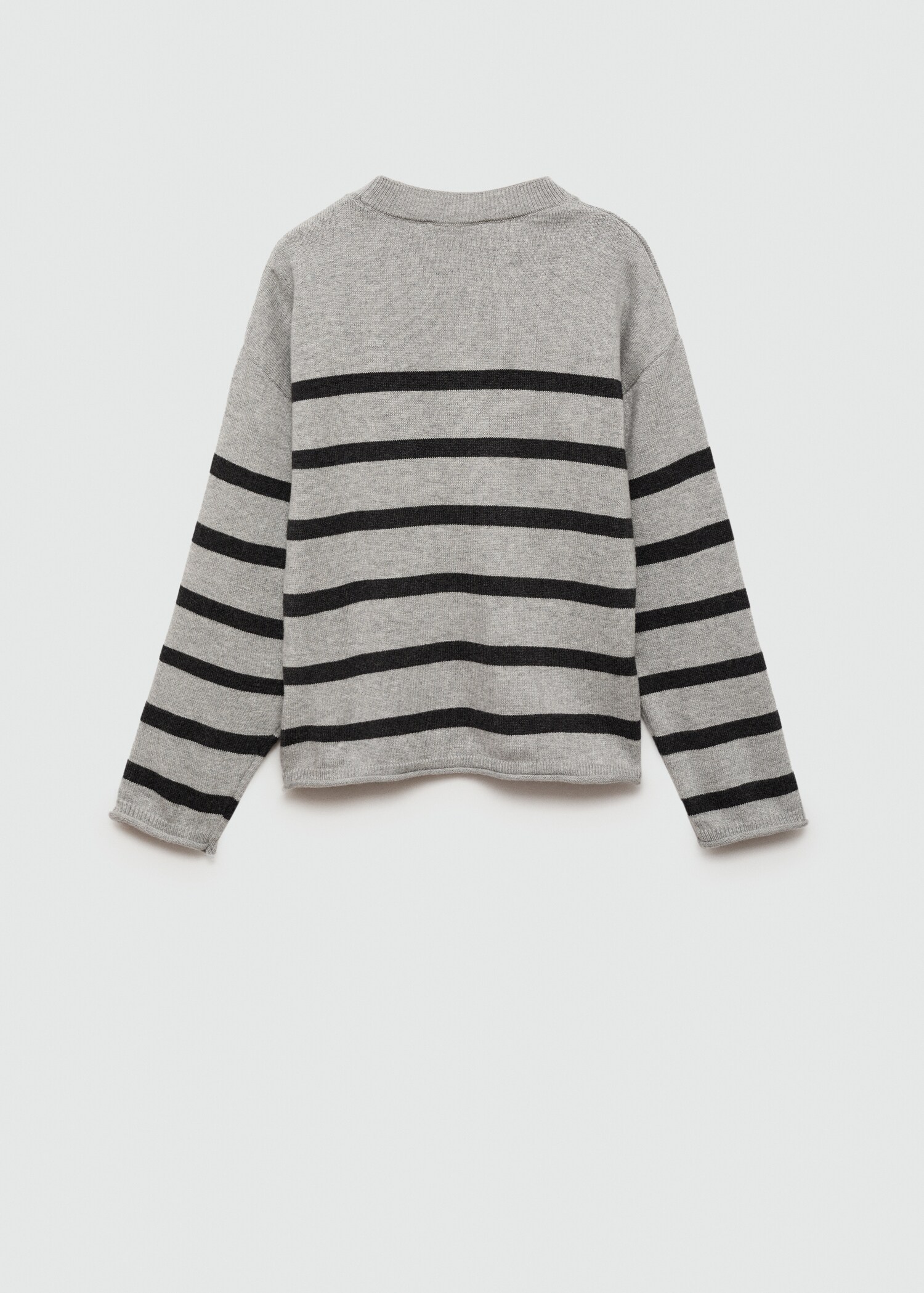 Pull-over côtelé à rayures - Verso de l’article