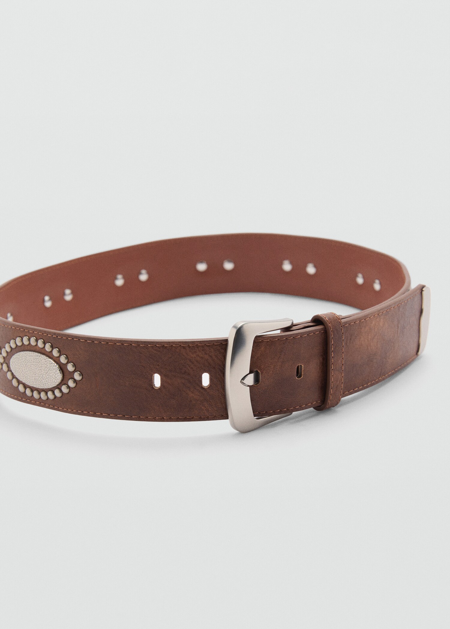 Metal appliqué belt - Medium plane