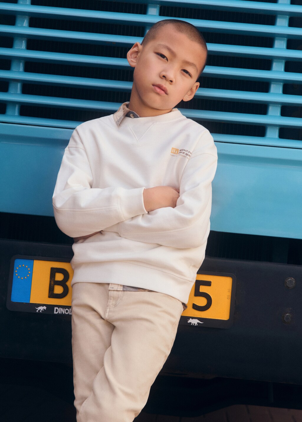 Printed cotton sweatshirt