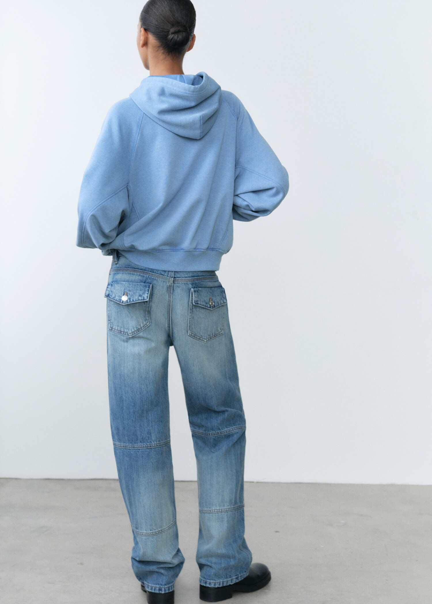 Hoodie cotton sweatshirt - Reverse of the article