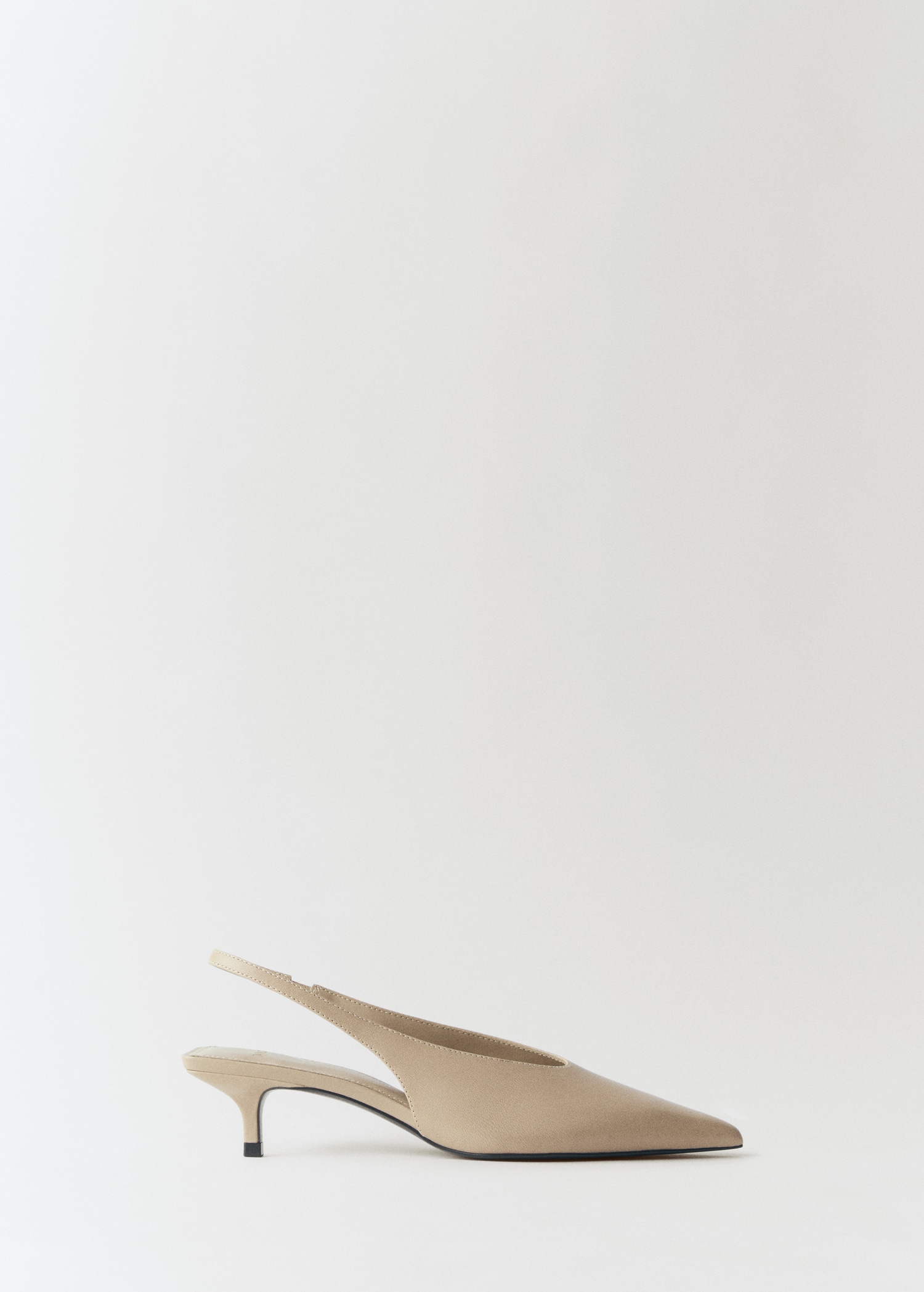 Zapato piel tacón kitten - Artículo sin modelo