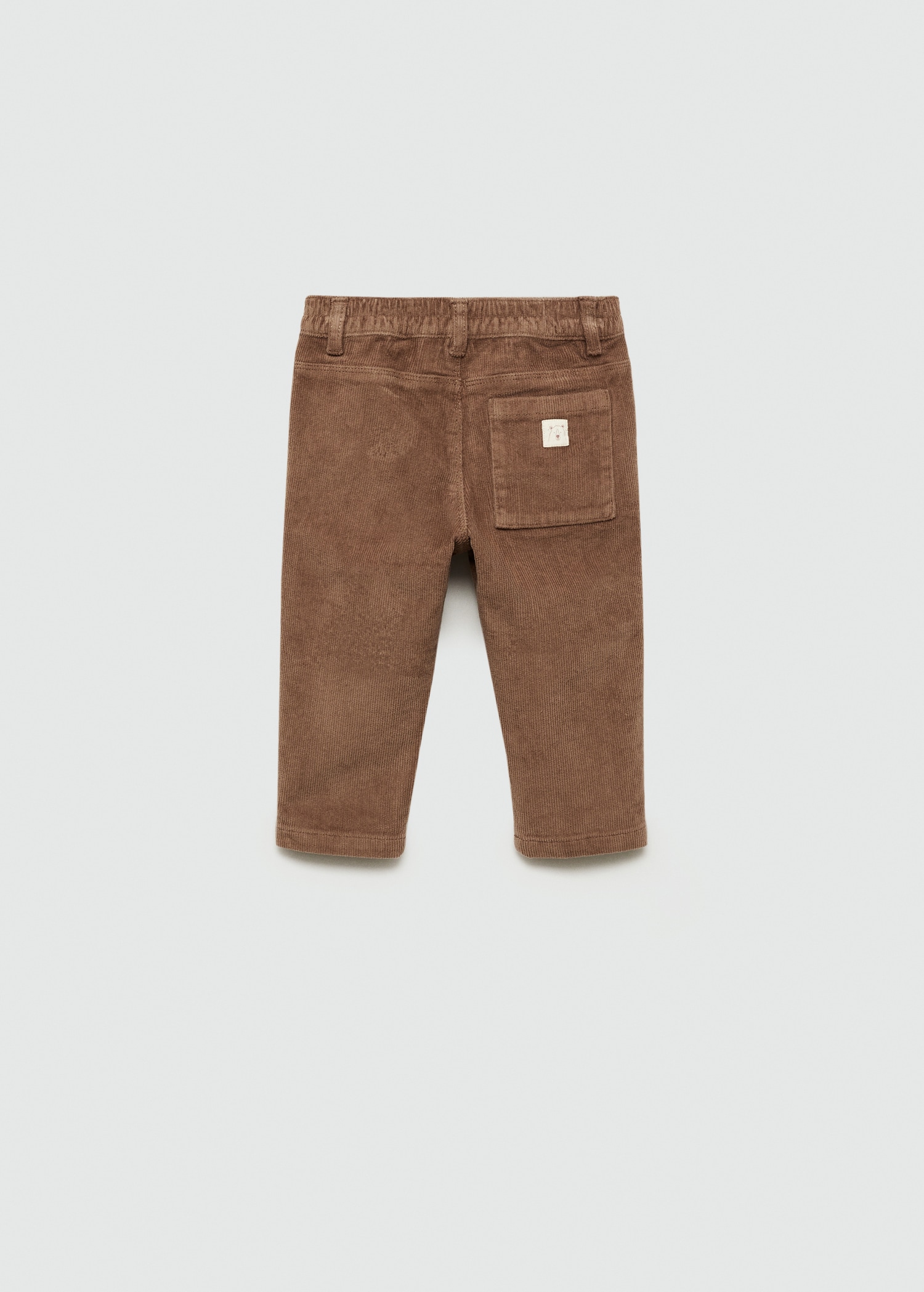 Pantalon coton velours côtelé - Verso de l’article