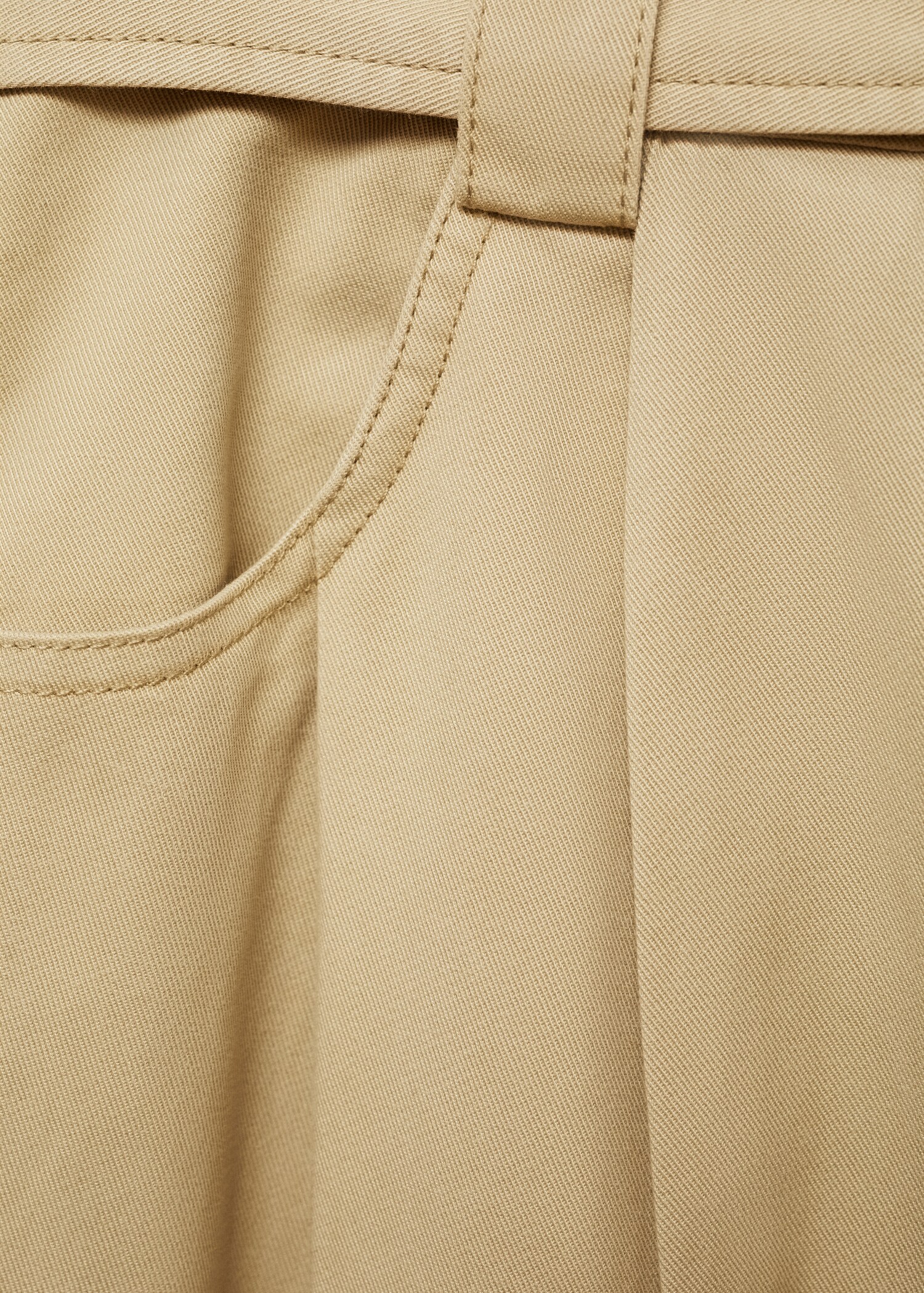 Lyocell trousers with belt - Details of the article 0
