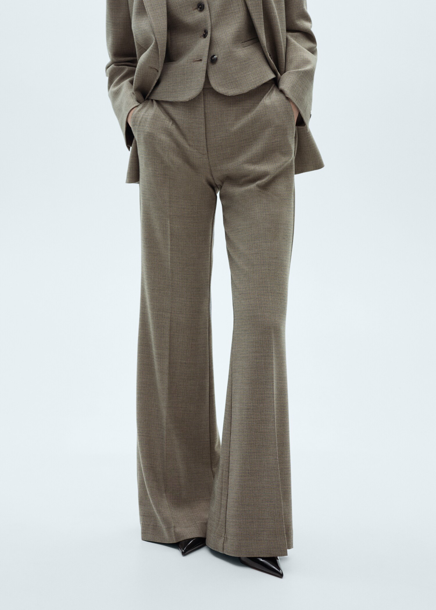 Flared suit trousers - Medium plane
