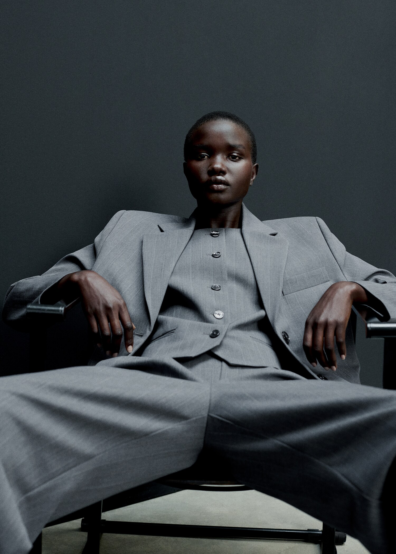 Pinstripe suit trousers - Details of the article 6