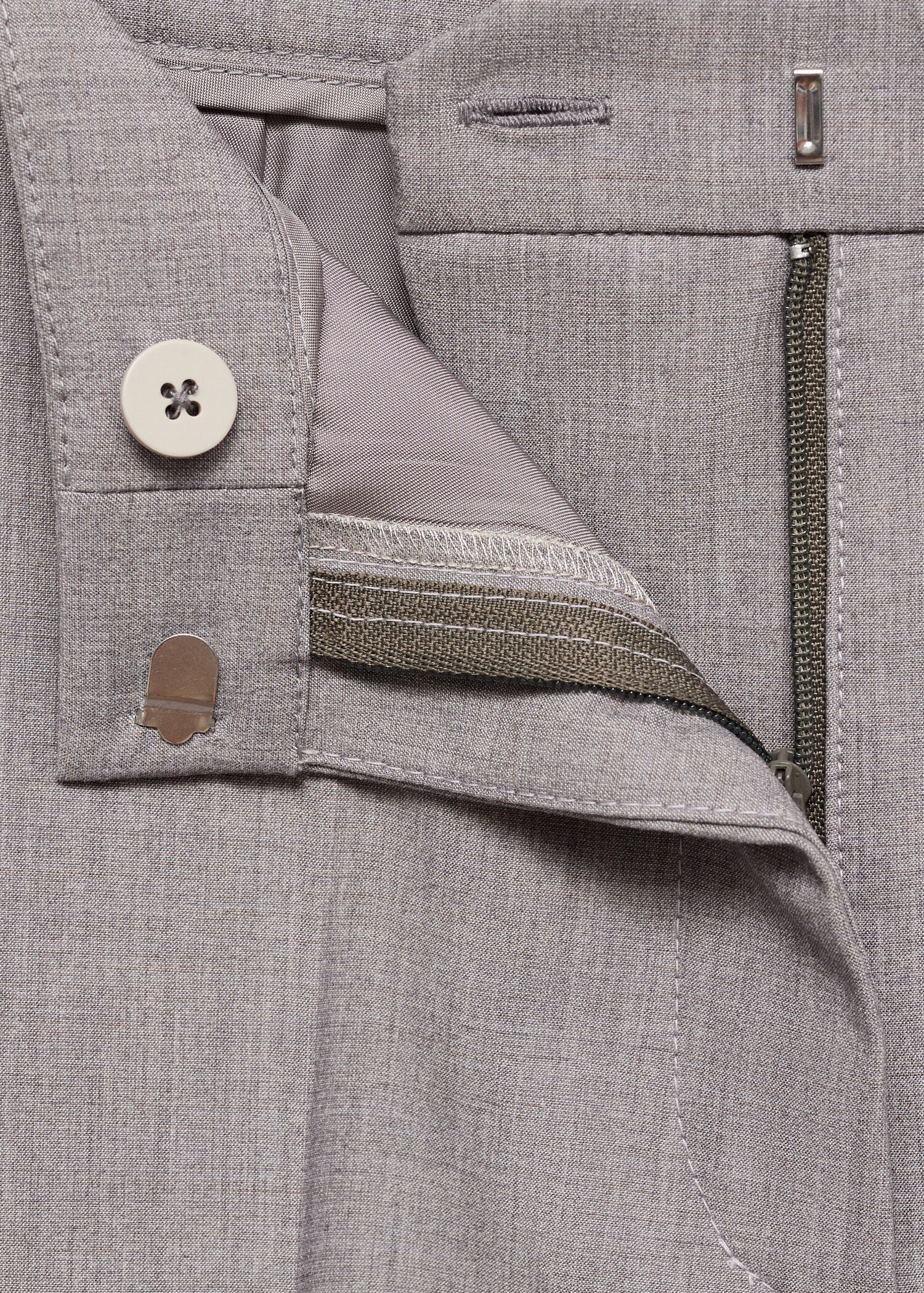 Straight suit trousers - Details of the article 8