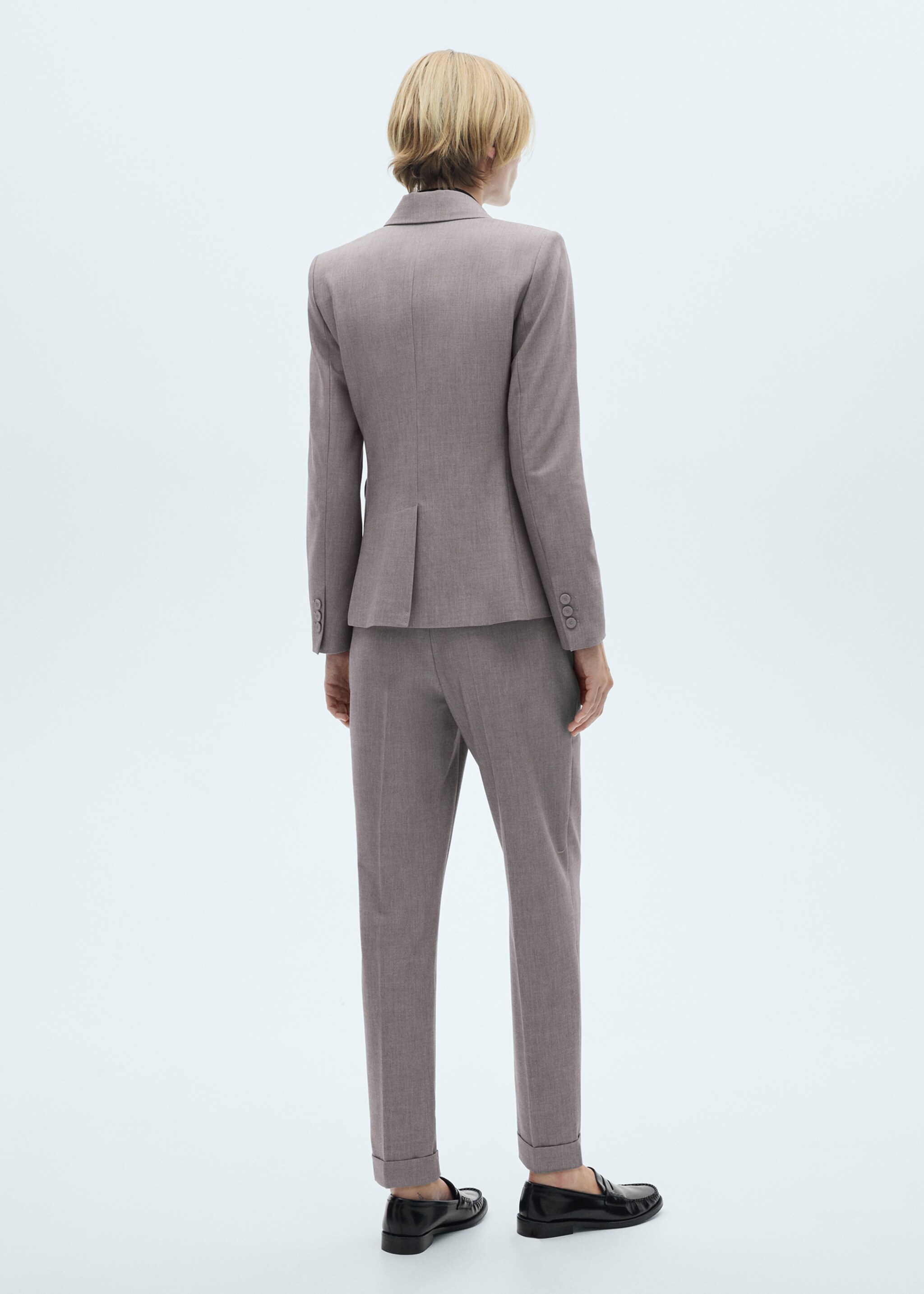 Pantalón recto traje - Reverso del artículo