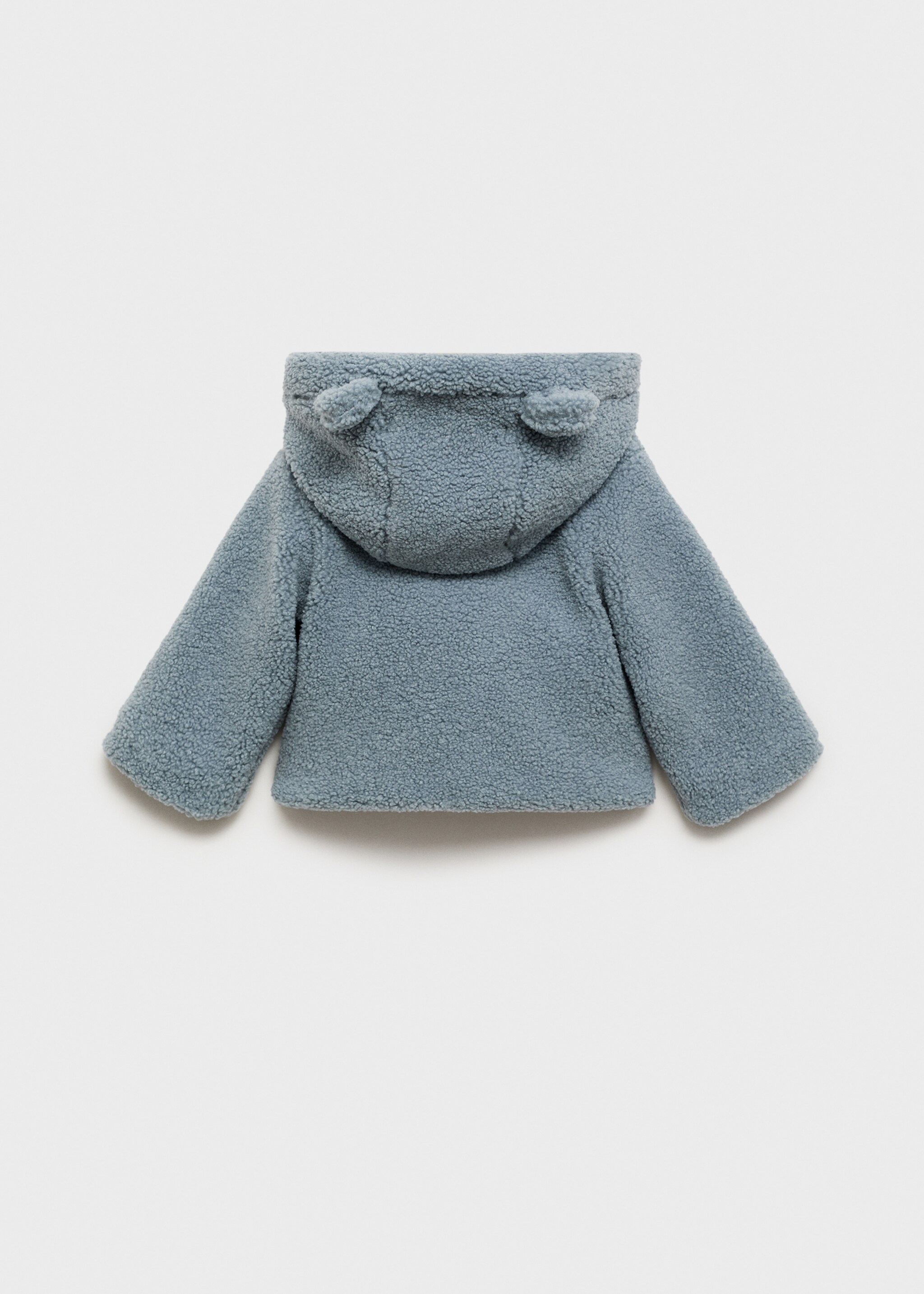 Shearling-effect hooded coat - Reverse of the article