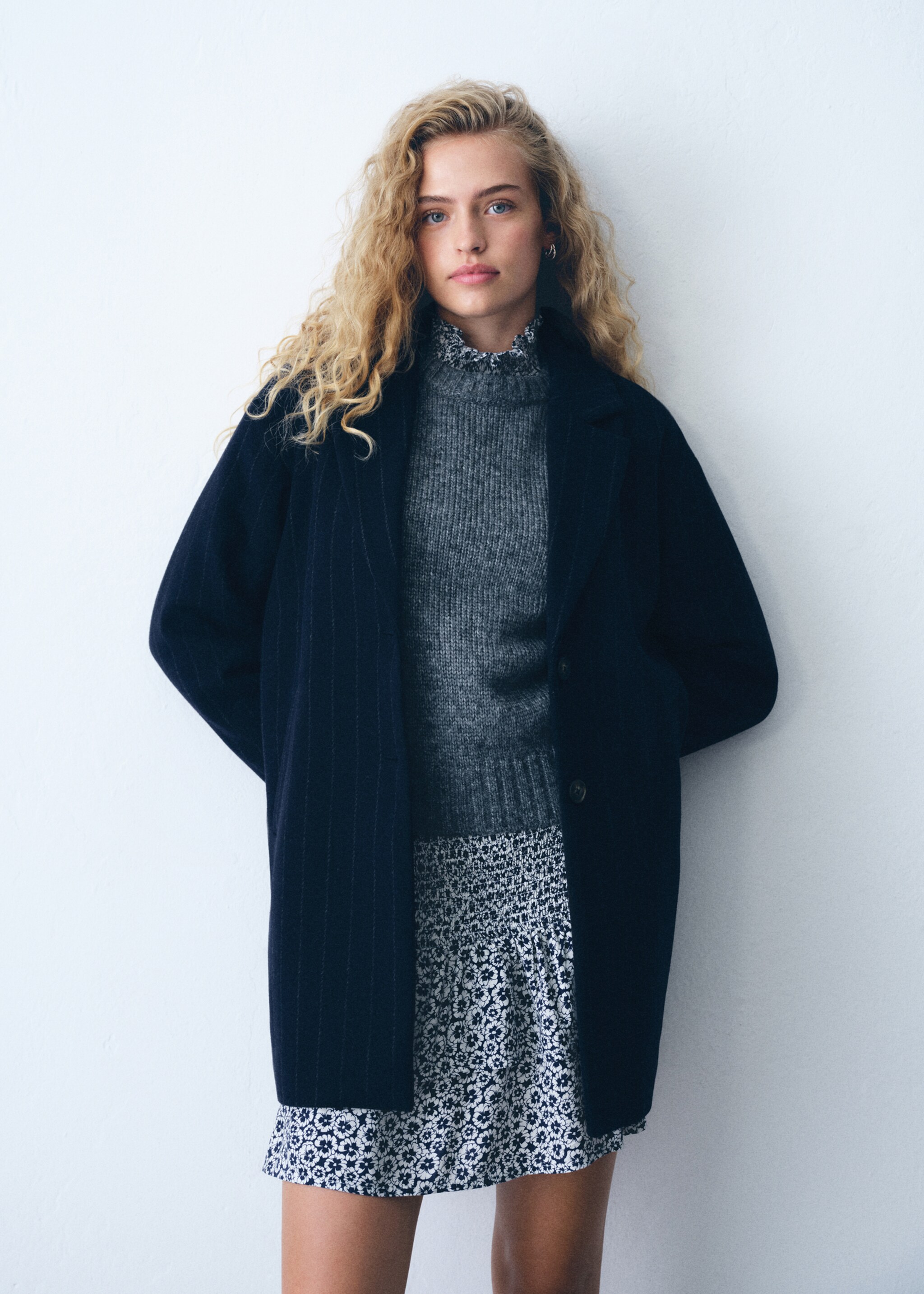 Striped wool coat - Details of the article 5
