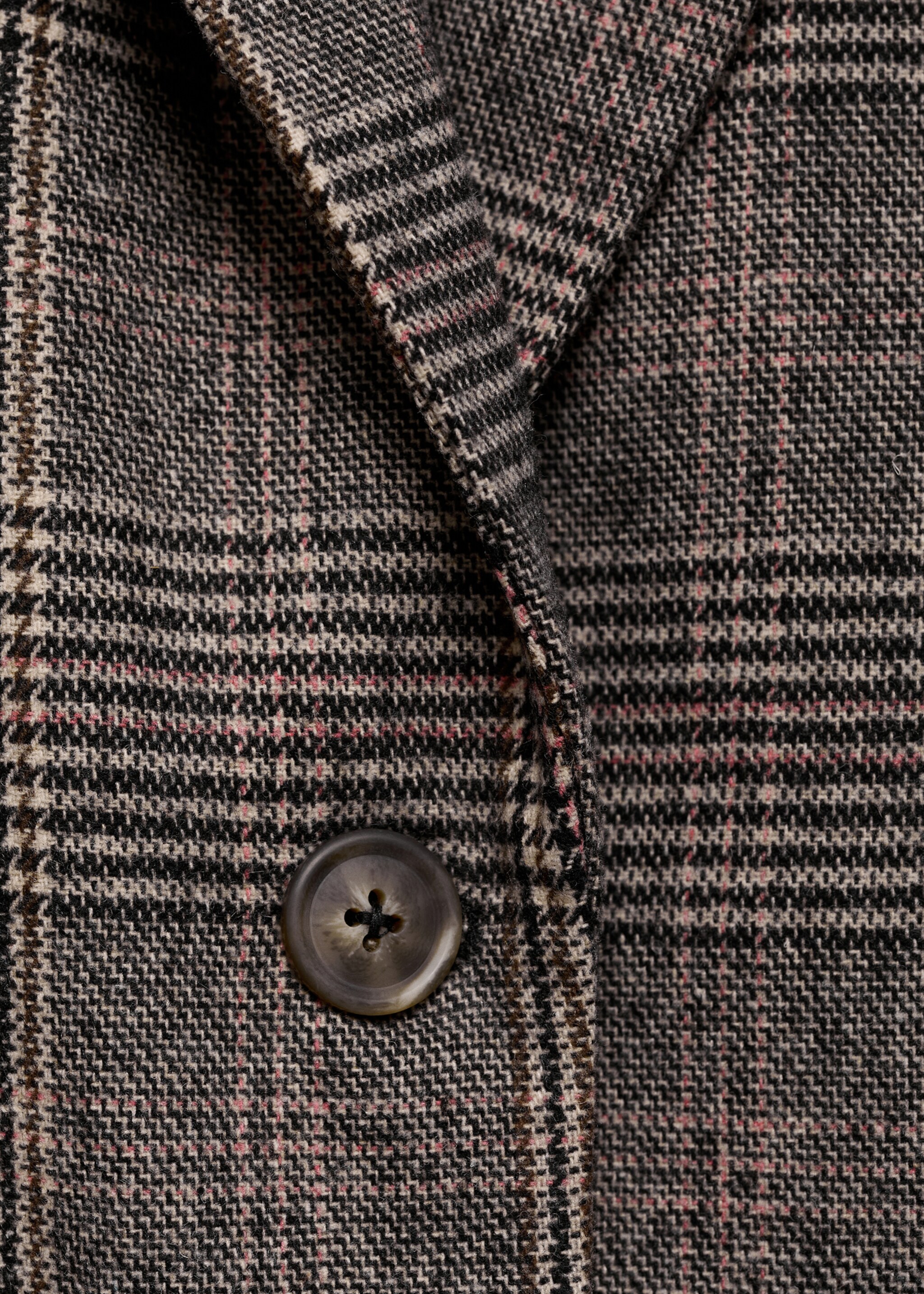 Checked wool-blend coat - Details of the article 8