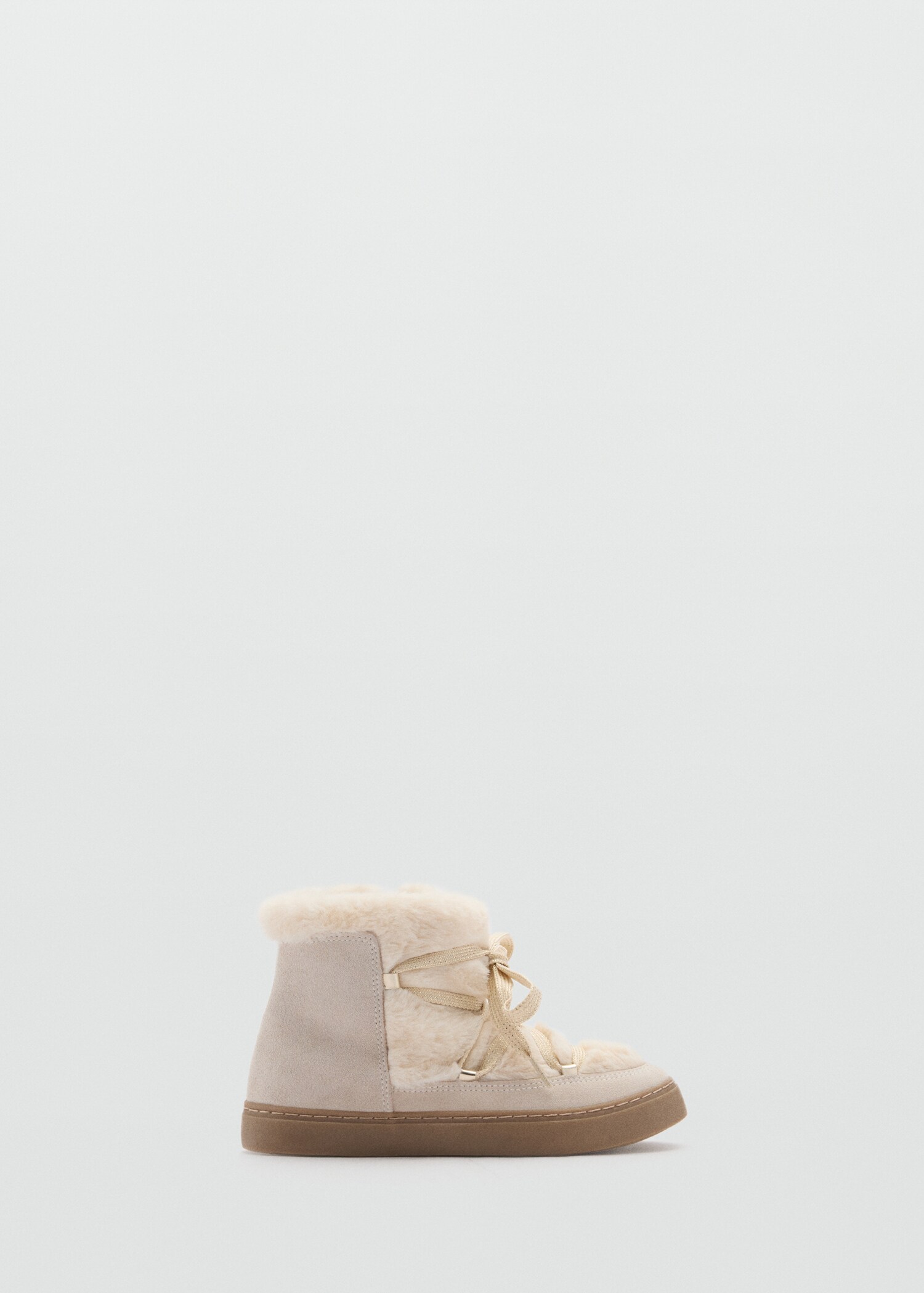Bottines en cuir et imitation fourrure - Article sans modèle