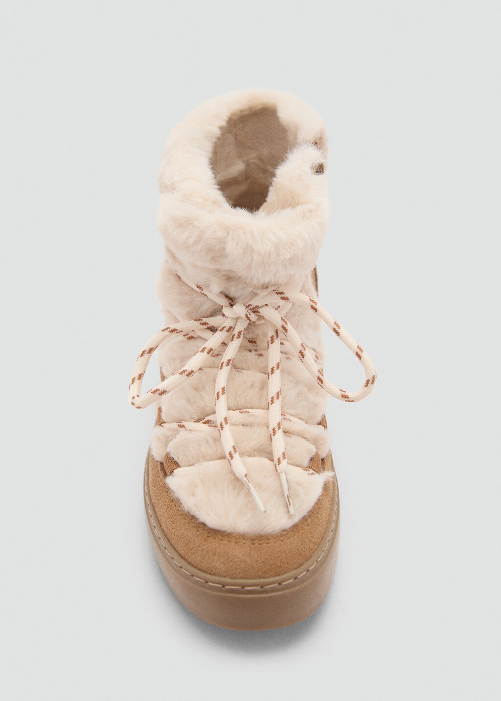 Fur leather ankle boots Kids MANGO Canada
