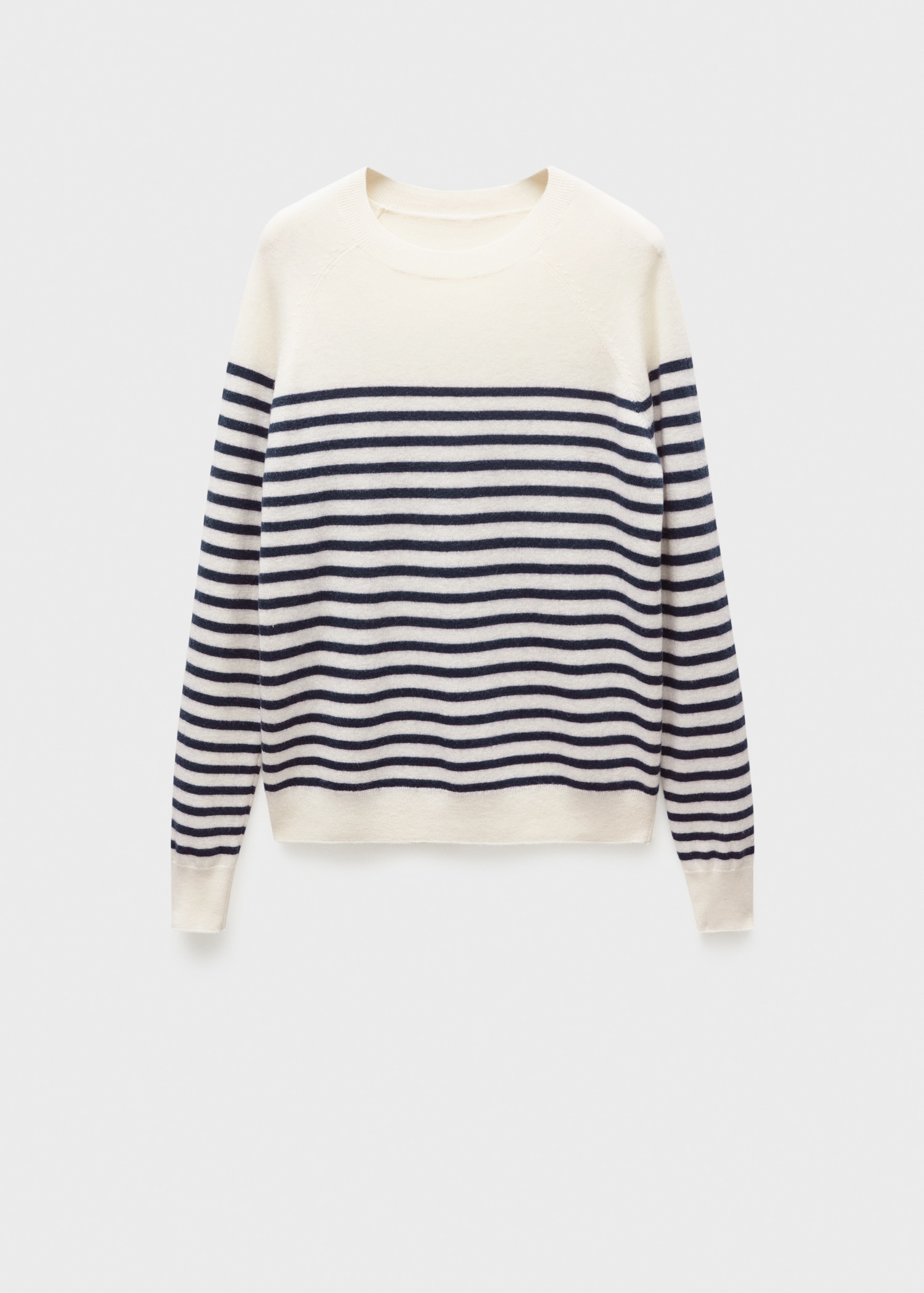 Rounded neck wool sweater - Article without model